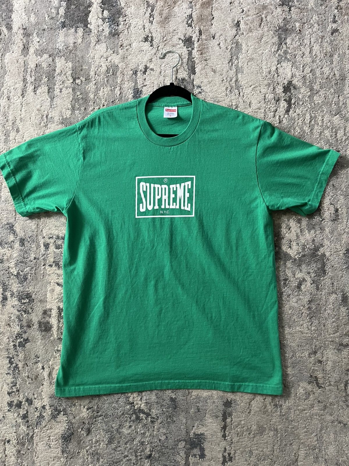 Supreme Supreme Warm Up Tee Green FW23 Size US M / EU 48-50 / 2 - 1 Thumbnail