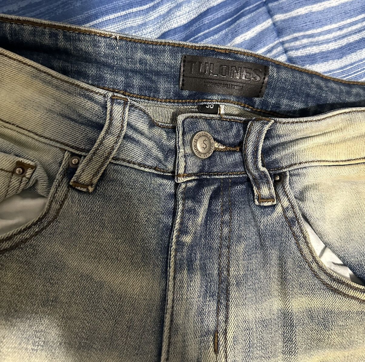 Other Tulones Dust Wrinkle Stacked Jeans size 30 Size US 30 / EU 46 - 4 Thumbnail