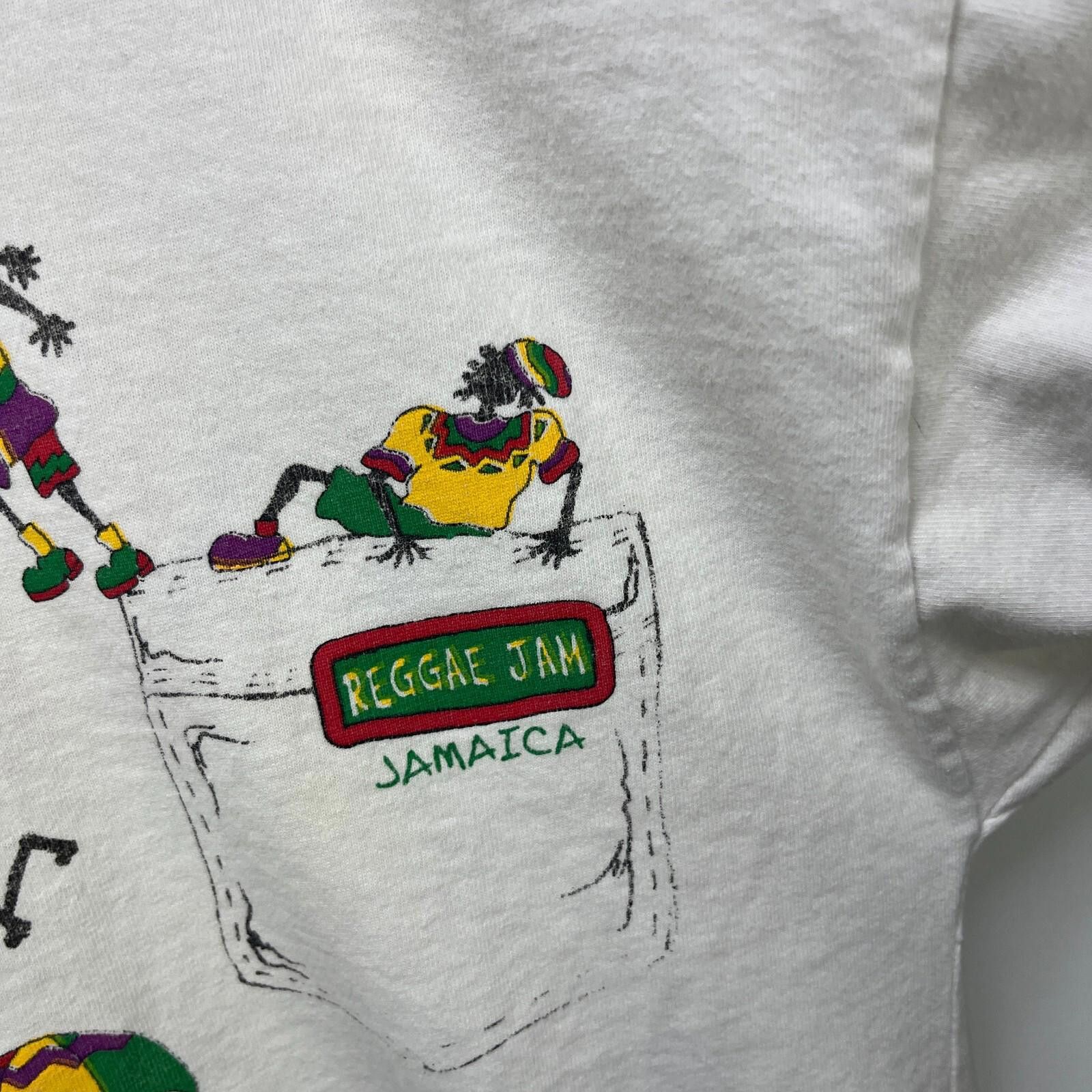 Vintage Vintage 90s Jamaica Reggae Jam Rasta T-Shirt Large Size US L / EU 52-54 / 3 - 4 Thumbnail