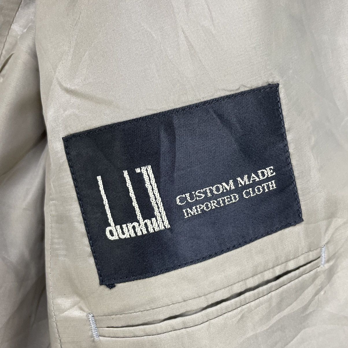 Alfred Dunhill × Vintage 💥Italian Designer Dunhill Costum Made Double Collar Jacket Size US M / EU 48-50 / 2 - 3 Thumbnail