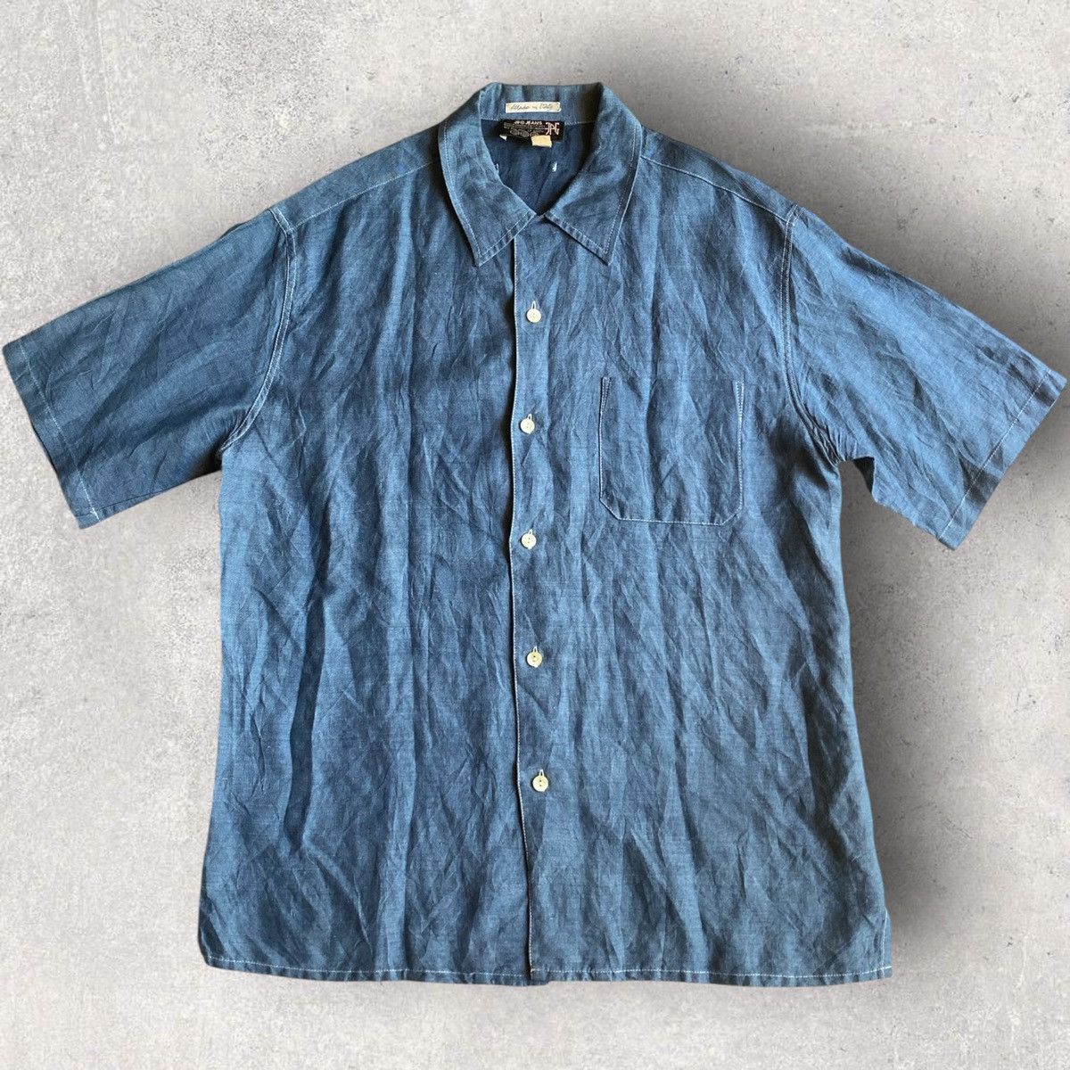 Jean Paul Gaultier Gaultier Logo Denim Shirt Size US L / EU 52-54 / 3 - 3 Thumbnail