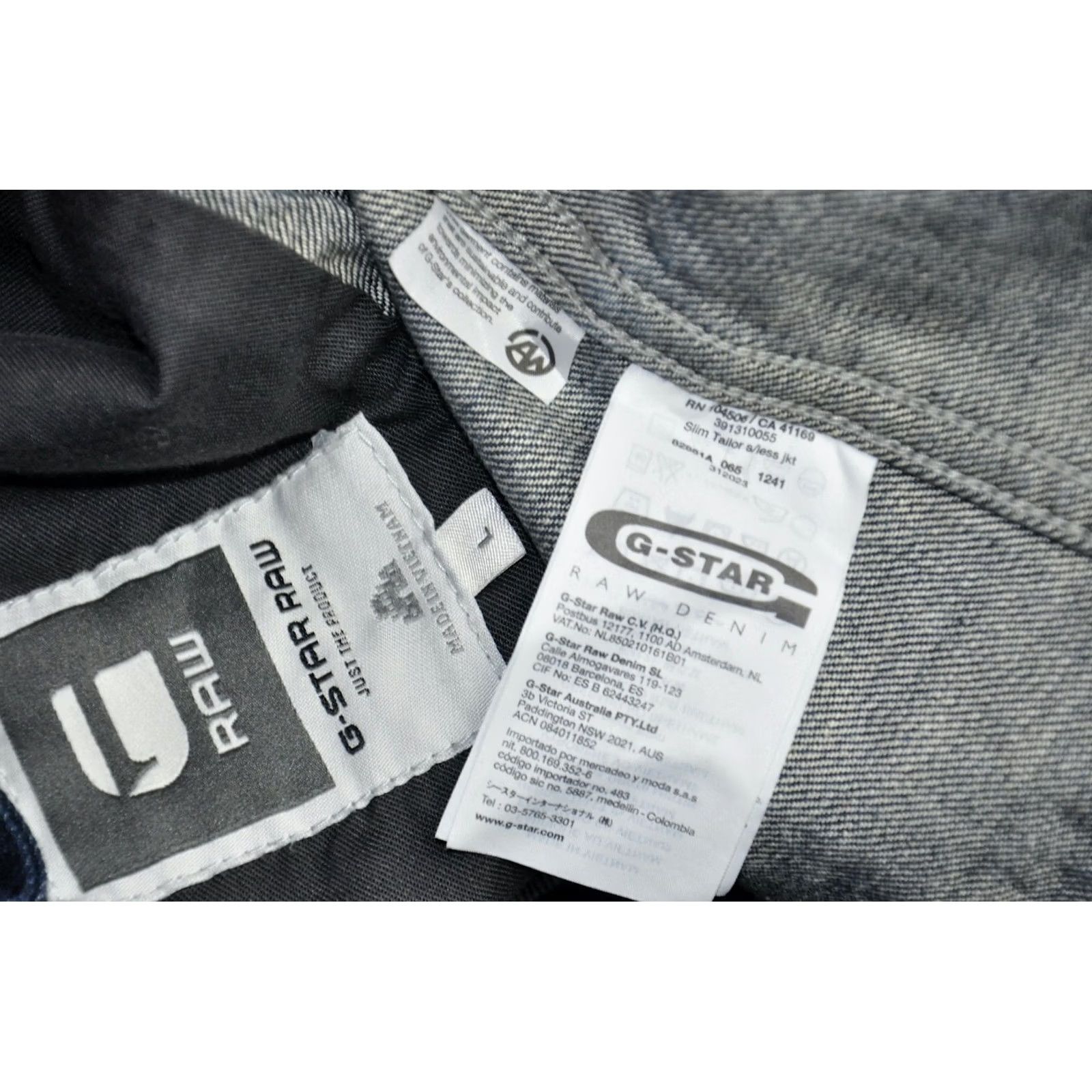 G-Star G-Star Slim Tailor S/Less Jkt Men's Denim size L Shirt Size US L / EU 52-54 / 3 - 7 Thumbnail