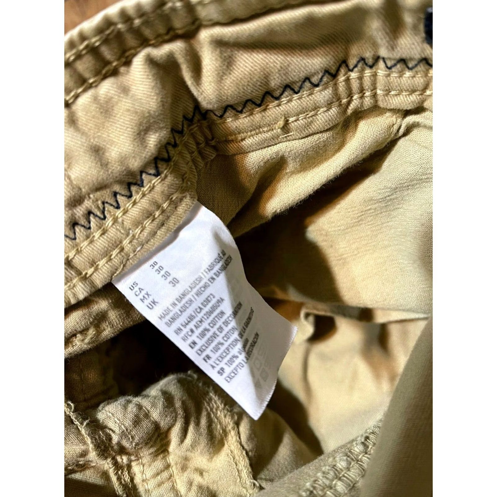 American Eagle Outfitters American Eagle Outfitters Cargo Shorts Men's 30 Beige Classic Fit Pockets Military Size US 31 - 6 Thumbnail