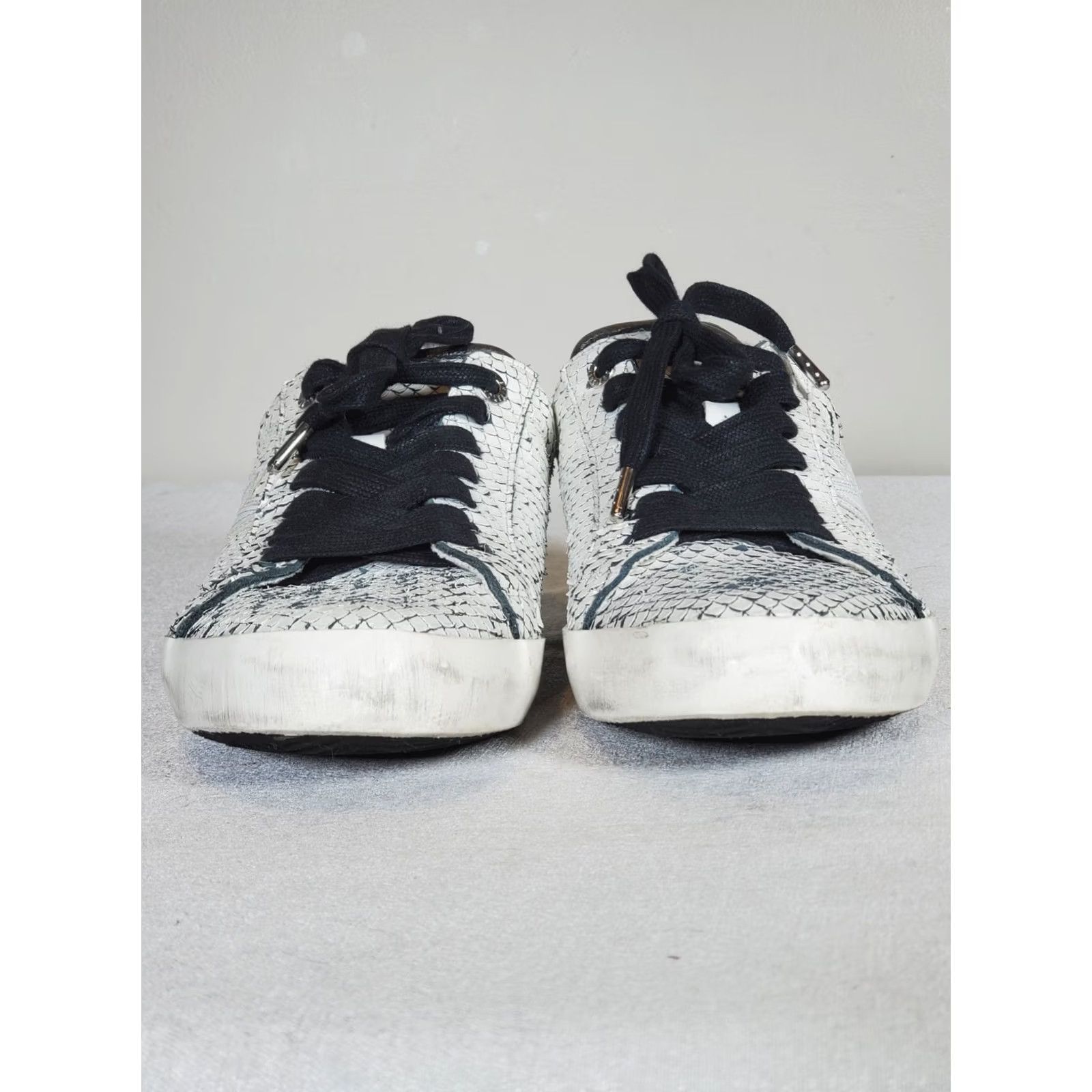 Zadig & Voltaire Zadig & Voltaire Neo Keith Flash Low Top Sneakers White Snakeskin Women's US 9 Size M / US 6-8 / IT 42-44 - 6 Thumbnail