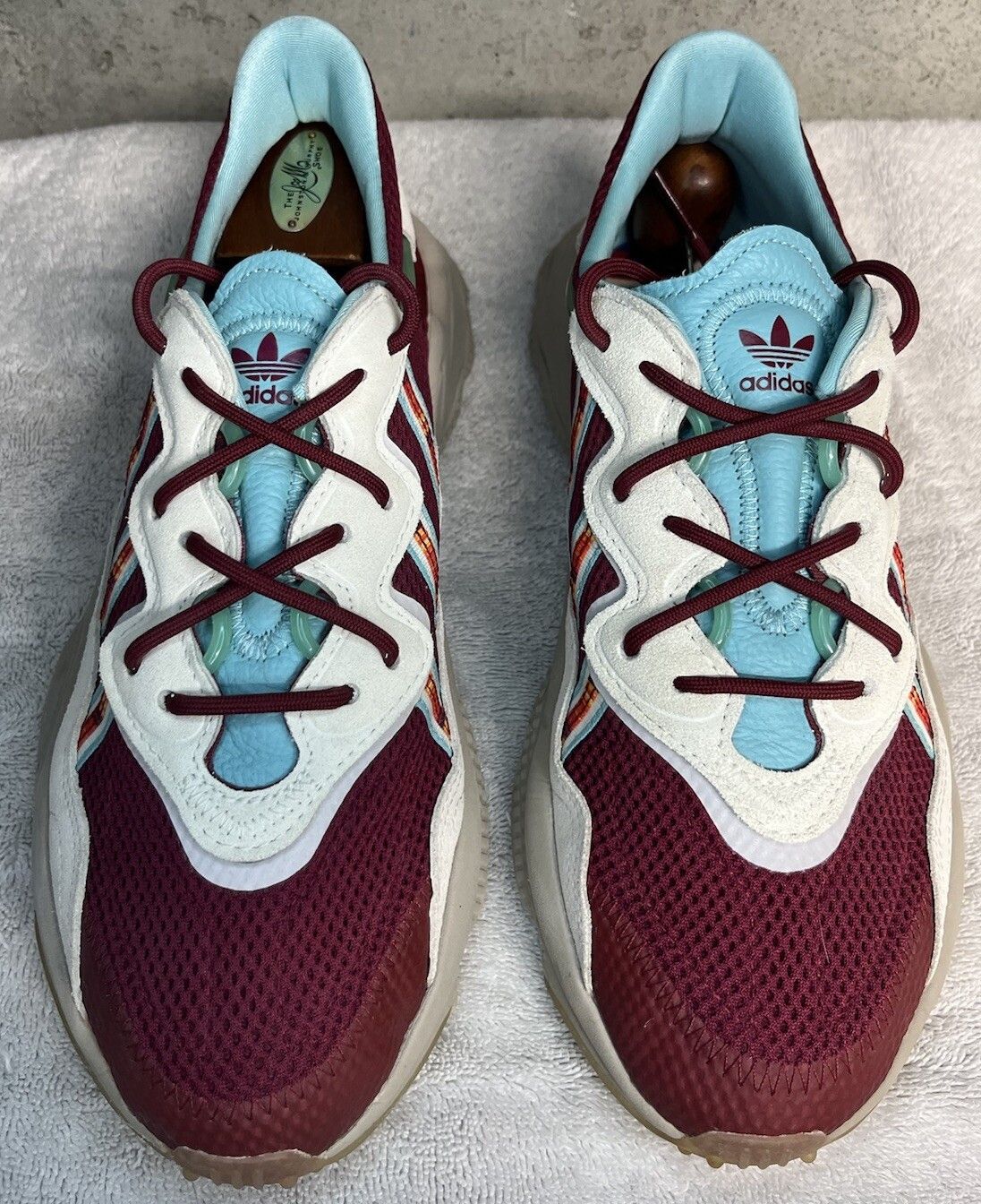 Adidas × size? Adidas size? x Ozweego ‘Lake Oswego’ Burgundy Men's Size 9.5 Size US 9.5 / EU 42-43 - 3 Thumbnail