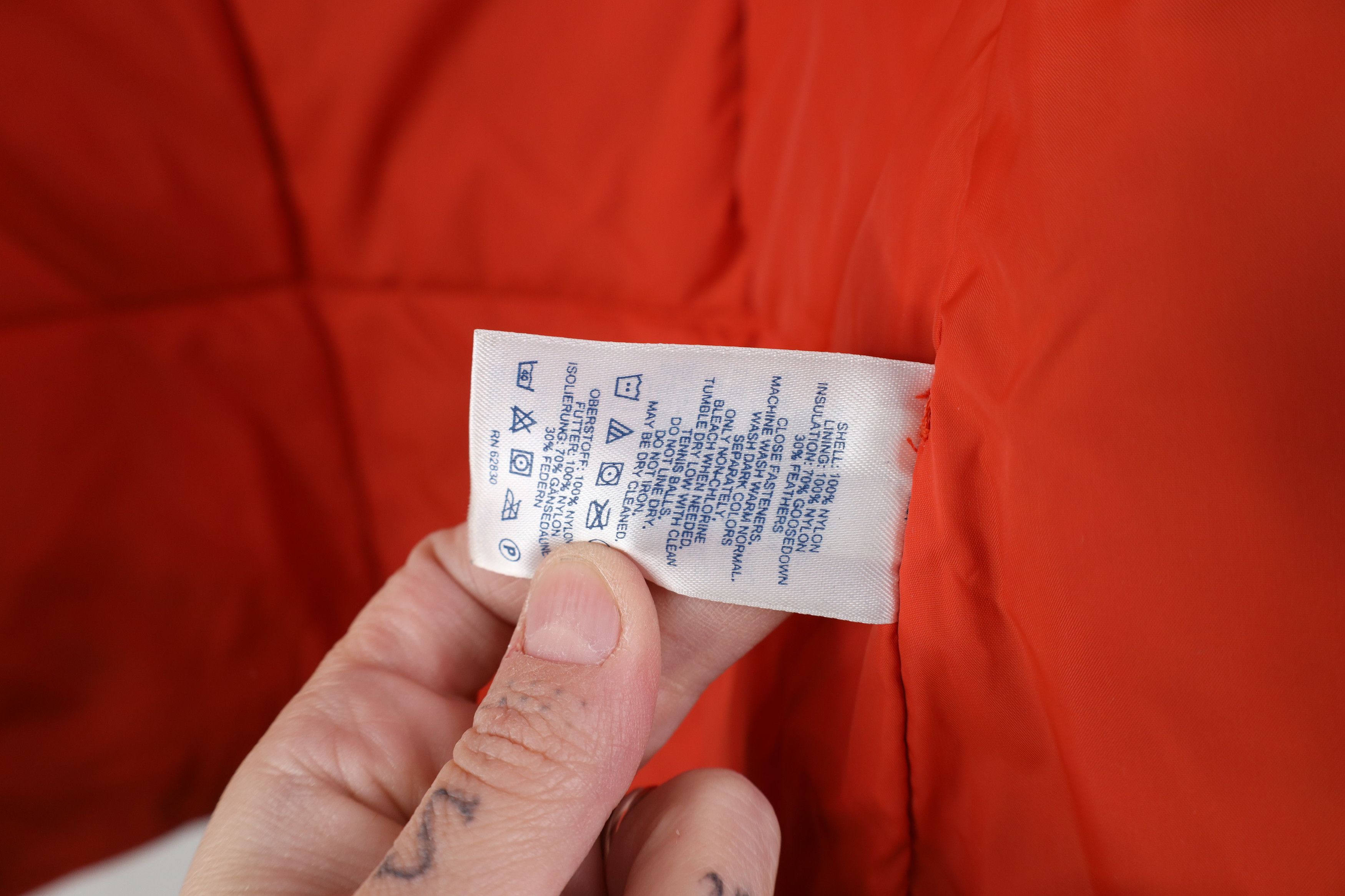 Lands' End Vintage Lands End Duck Down Puffer Vest Jacket Orange Size M / US 6-8 / IT 42-44 - 10 Thumbnail