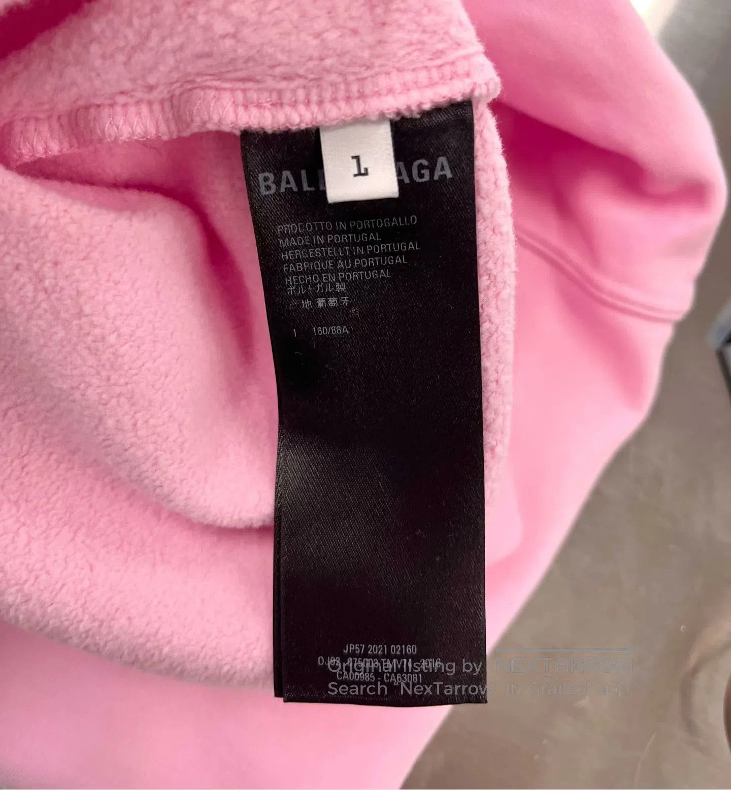 Balenciaga Balenciaga Pink City Limited Front Knit Logo Letter Hooded Size US S / EU 44-46 / 1 - 5 Thumbnail