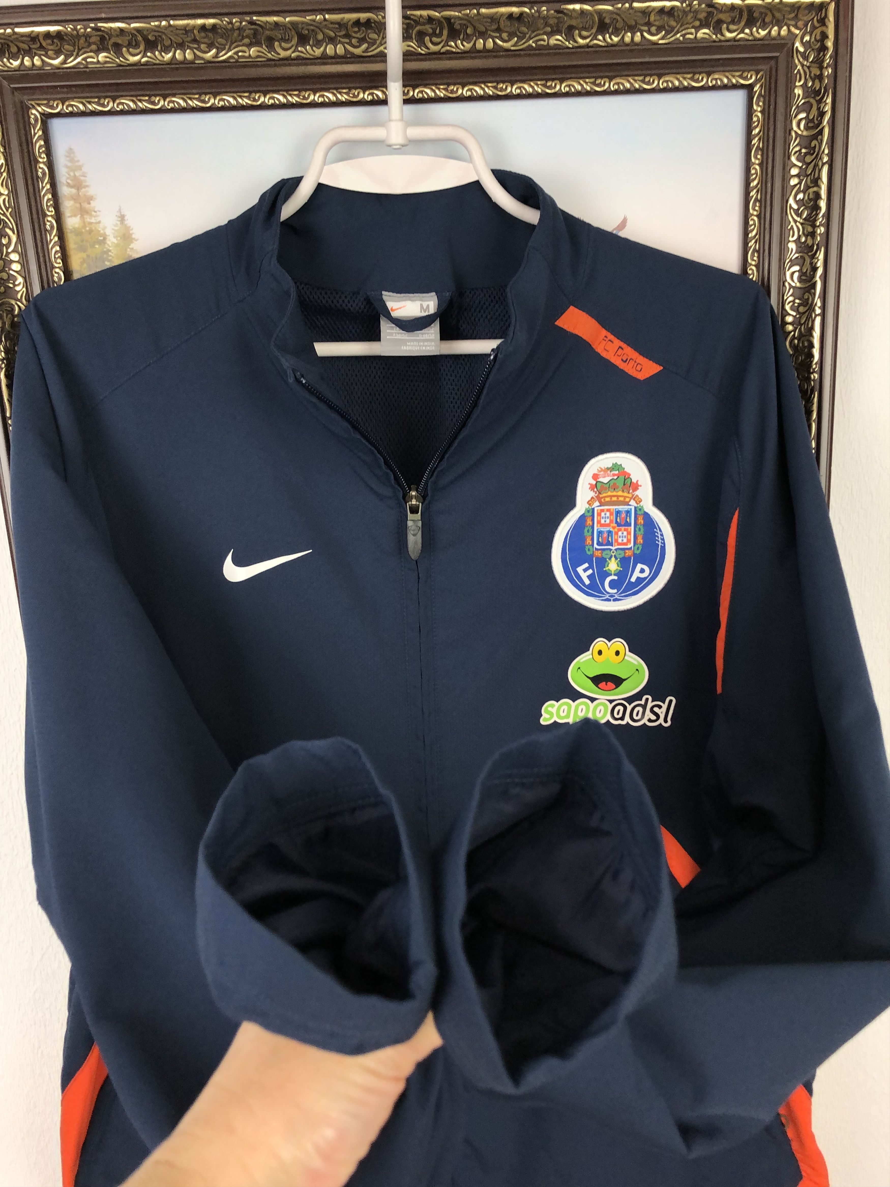 Nike × Vintage Vintage Nike FC Porto Football Jacket Soccer Track Top Blue Size US M / EU 48-50 / 2 - 6 Thumbnail