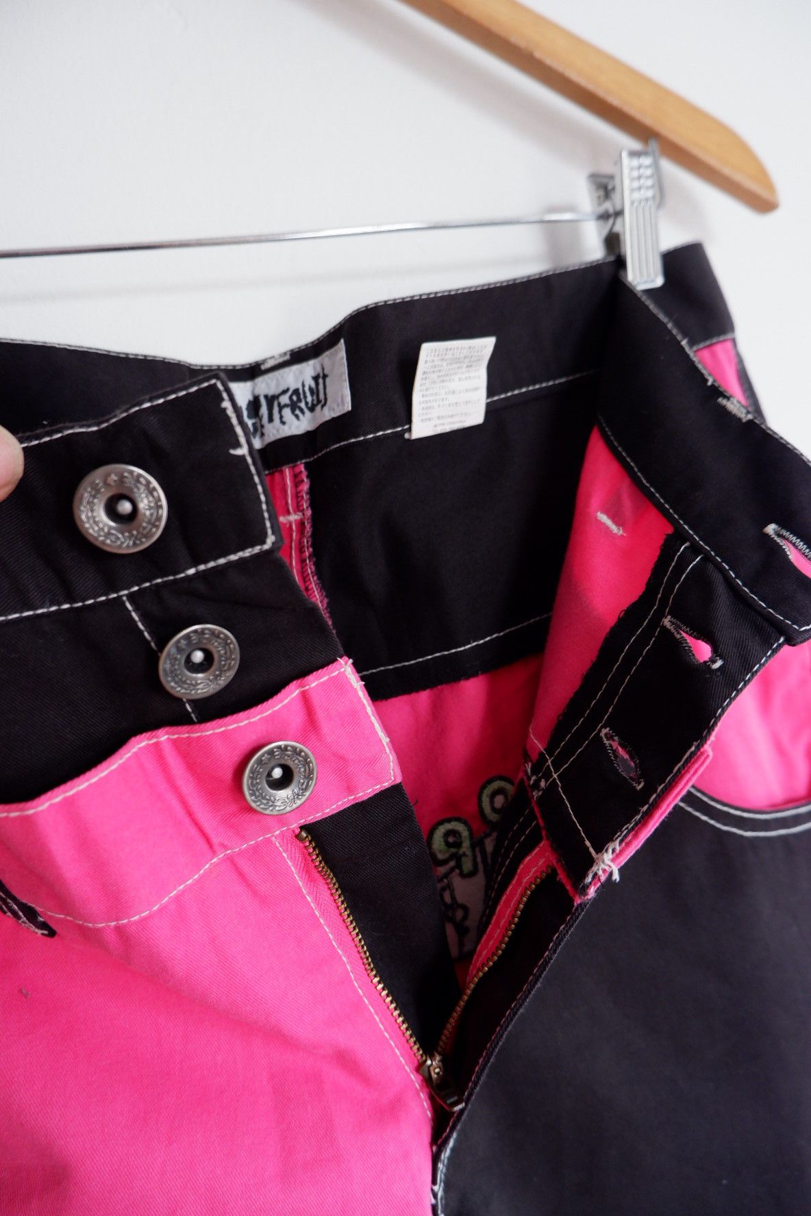 20471120 Punk Harajuku Style Funky Fruit Double Waist Pants Size US 32 / EU 48 - 6 Thumbnail
