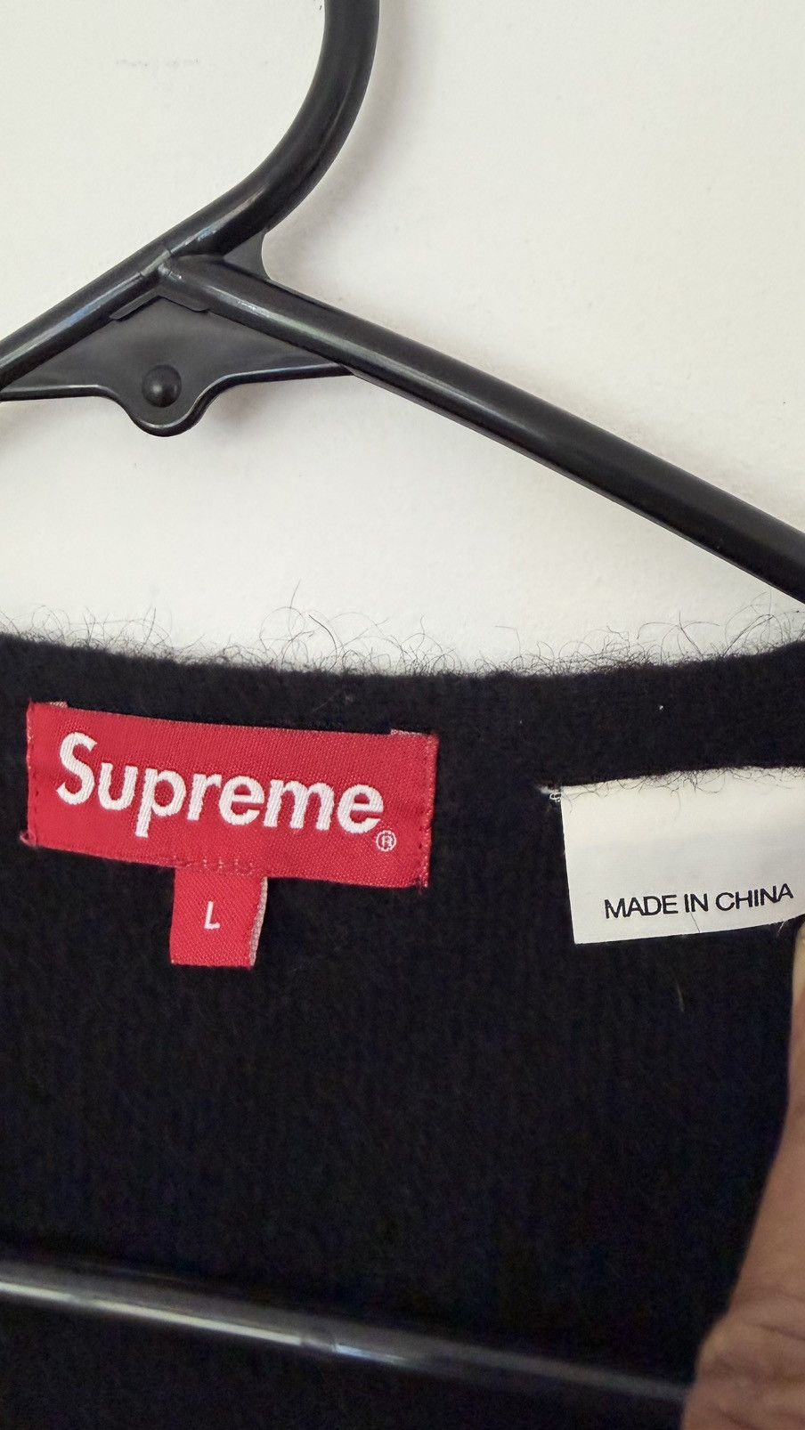 Supreme Supreme Brushed Grid Mohair Cardigan Size US L / EU 52-54 / 3 - 5 Thumbnail