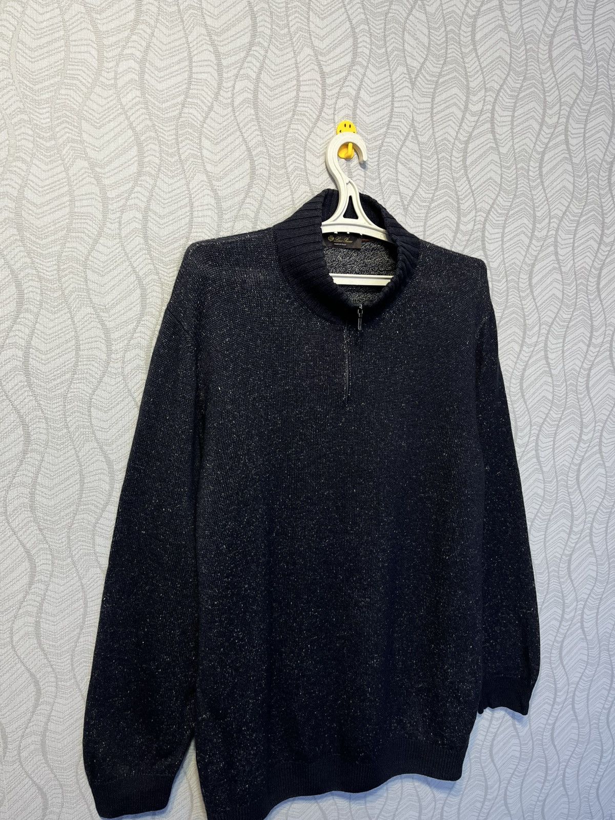 Loro Piana Loro Piana Half-Zip Jupmer Sweater Cashmere Linen Silk XXL Size US XXL / EU 58 / 5 - 5 Thumbnail