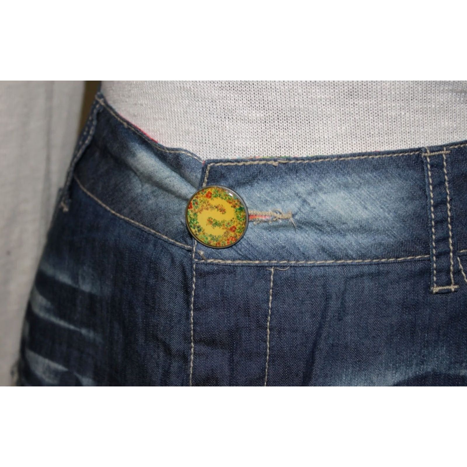 Desigual Desigual Skirt Womens Size 40 Midi Multicoloured S/M Size 28" / US 6 / IT 42 - 4 Thumbnail