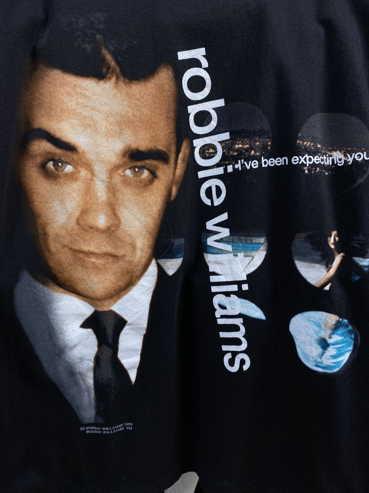 Band Tees Vintage 1998 Robbie Williams Tour T-Shirt Adult Size Large Size US L / EU 52-54 / 3 - 9 Thumbnail