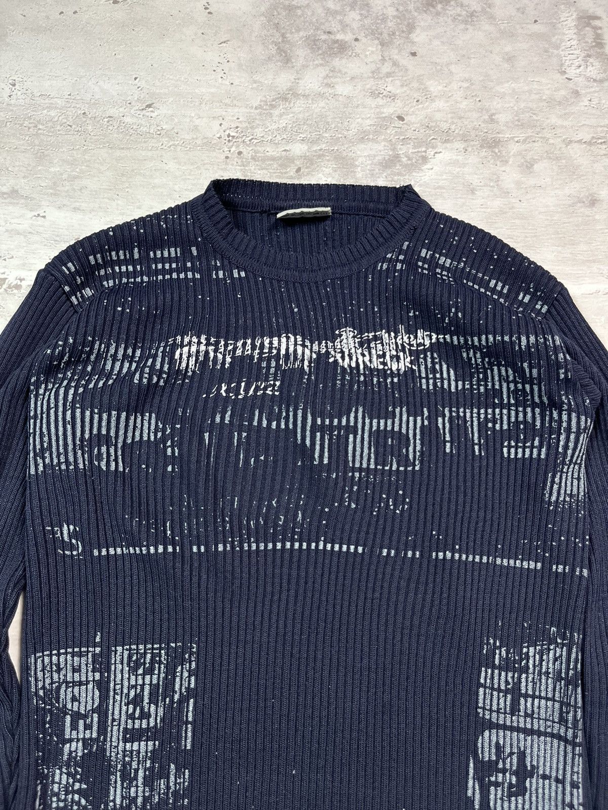Japanese Brand × Vintage Crazy Y2K Printed Sweater Navy Opium Dragon Japanese Tribal Size US M / EU 48-50 / 2 - 7 Thumbnail