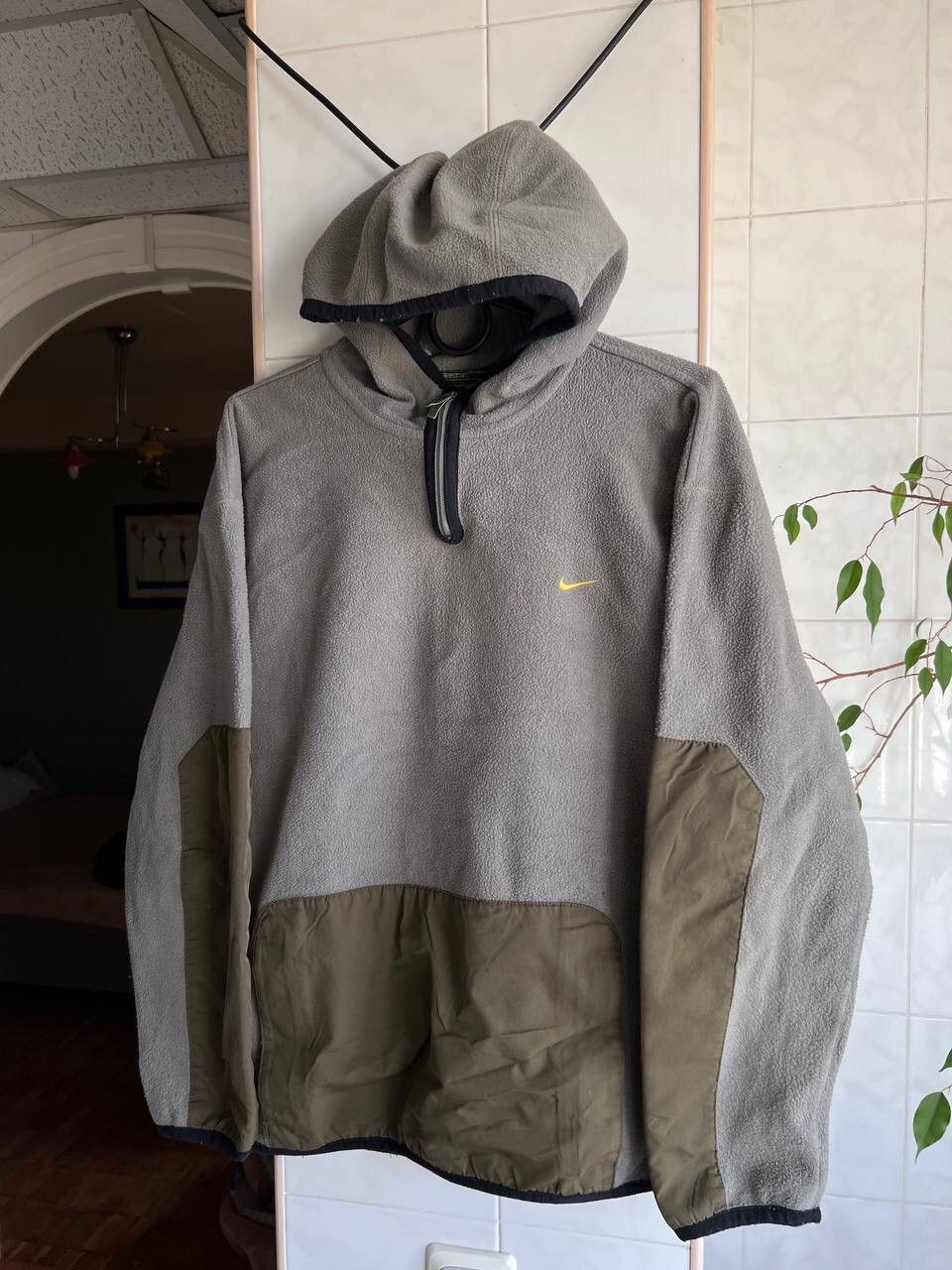 Nike Vintage Y2K Nike Ski Hoodie Fleece Ninja Nylon Sherpa 2000s Size US M / EU 48-50 / 2 - 1 Thumbnail