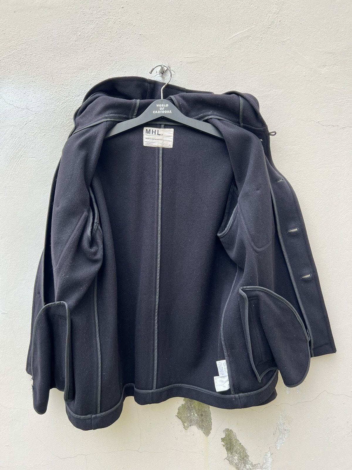 Margaret Howell Vintage Margaret Howell Black Wool Hoodie Jacket Size US L / EU 52-54 / 3 - 17 Thumbnail