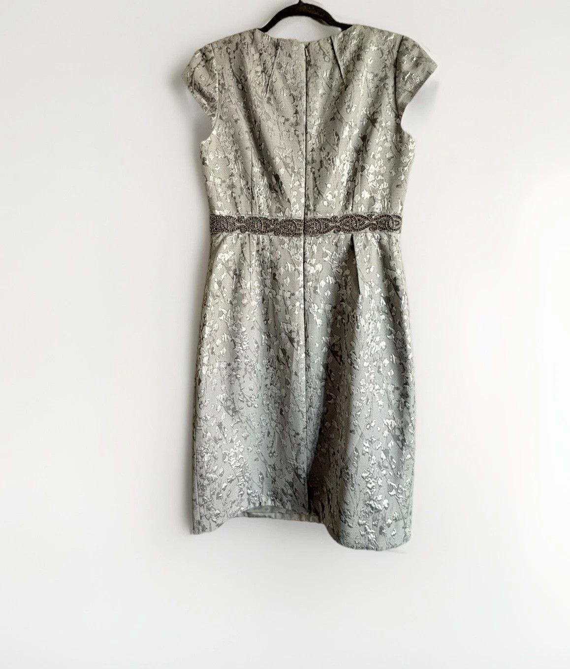 Other Carmen Marc Valvo Silver Cocktail Dress - NWT SZ 6 Size M / US 6-8 / IT 42-44 - 2 Thumbnail