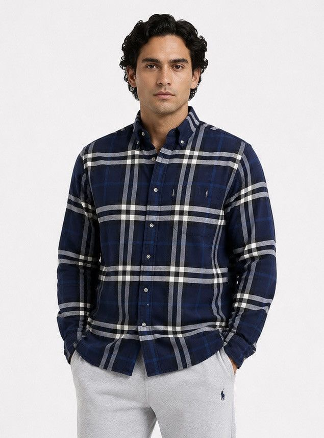 Burberry Burberry Checked Button Up Shirt Luxury Size M Size US M / EU 48-50 / 2 - 1 Thumbnail