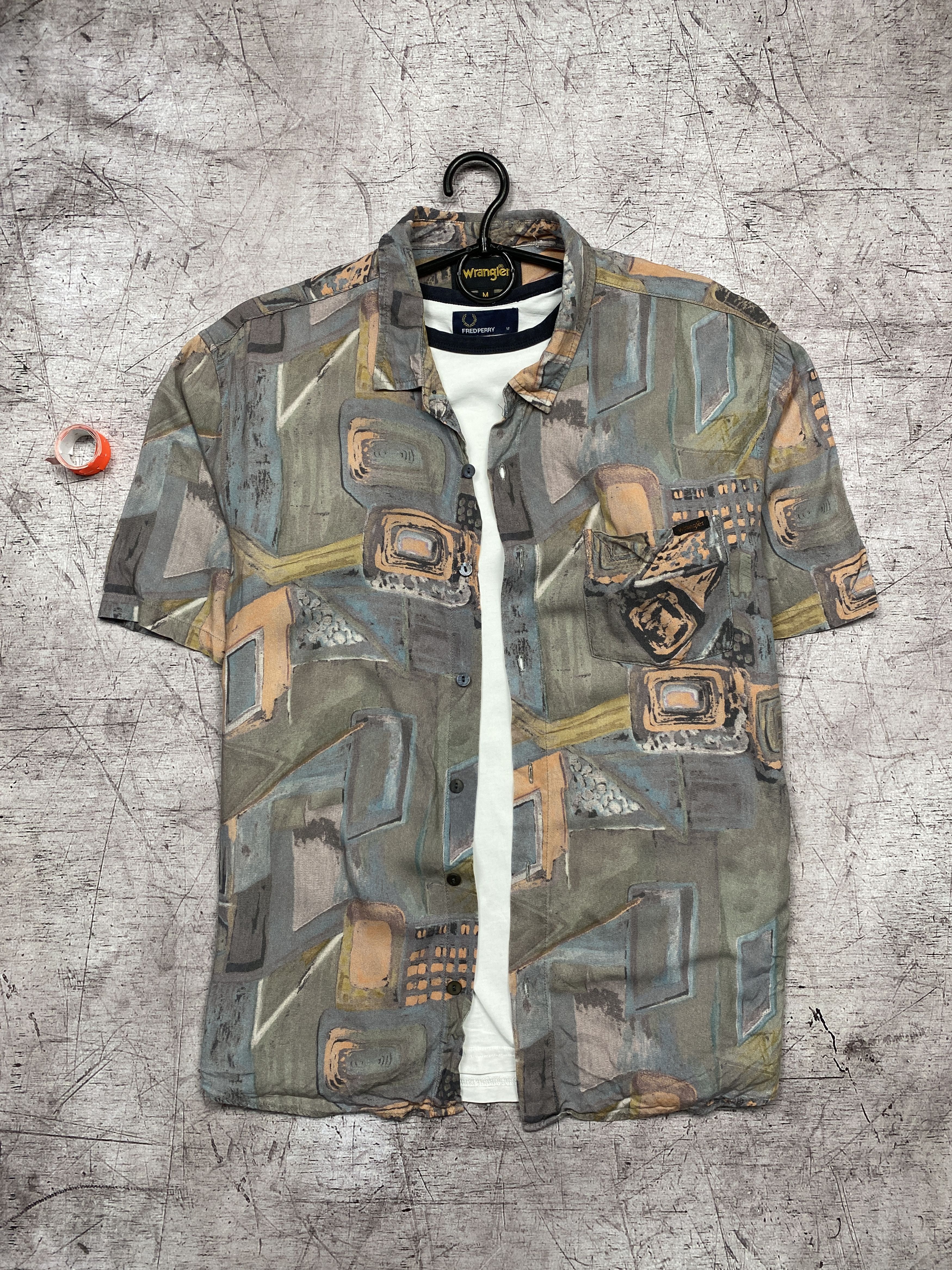Wrangler Vintage Mens Hawaiian Shirt