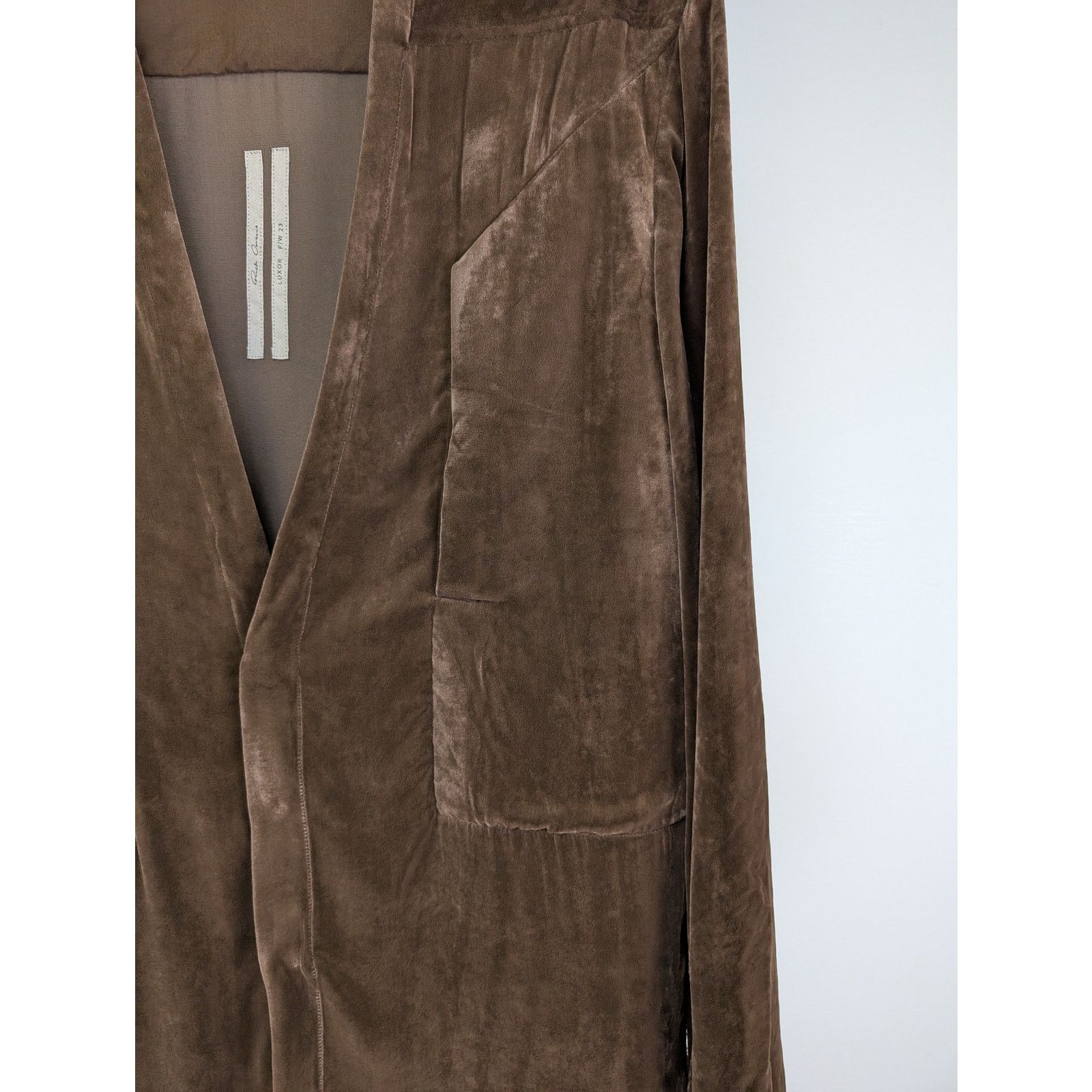 Rick Owens o1rshd1 Fog Pocket Secret Larry Cardigan Sweater in Brown Size US M / EU 48-50 / 2 - 7 Thumbnail