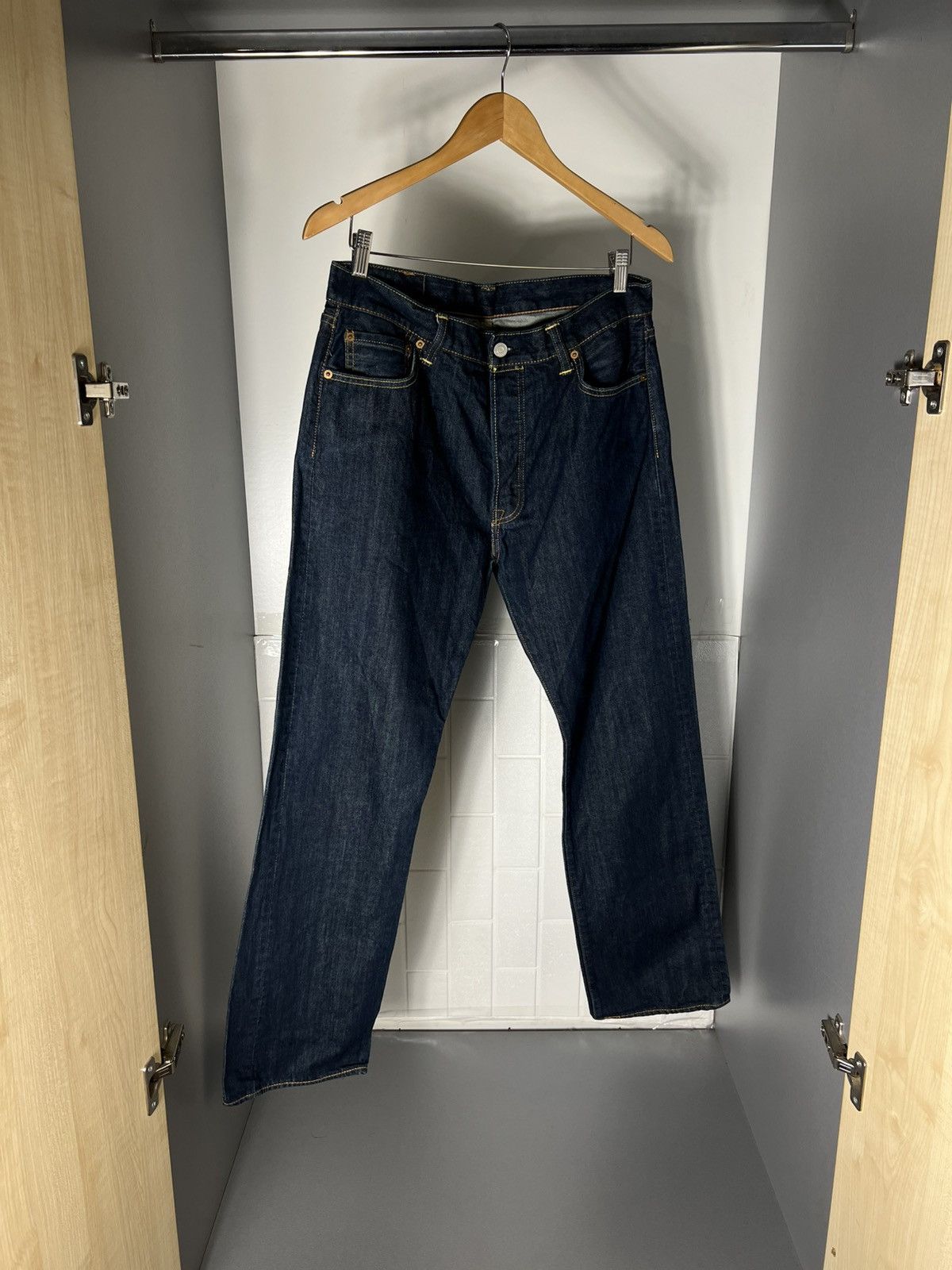 Levi's VINTAGE LEVI’S 501 CLOTHING MADE & CRAFTED DENIM JEANS CASUAL DESIGNER Y2K USA 90s Size US 36 / EU 52 - 4 Thumbnail