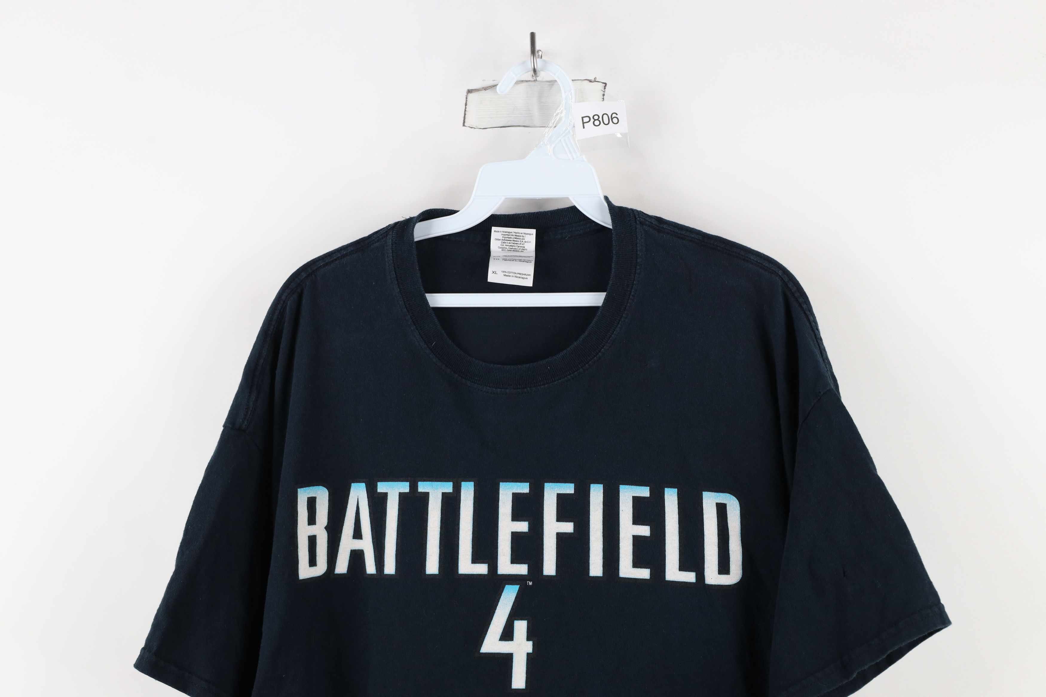 Vintage Vintage Y2K Spell Out Battlefield 4 Video Game T-Shirt Black Size US XL / EU 56 / 4 - 2 Thumbnail