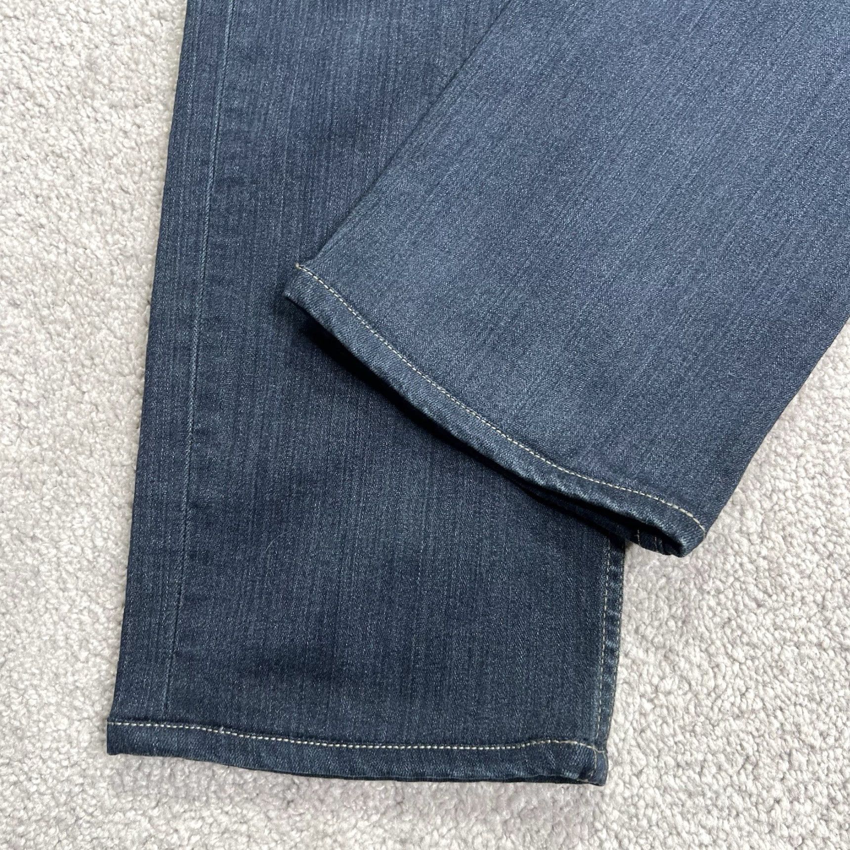 Paige Paige Jeans Men 33 (34x31) Federal Dark Blue Straight Leg Denim Stretch Casual Jeans Regular Mens Blue 90s? Size US 33 - 5 Thumbnail