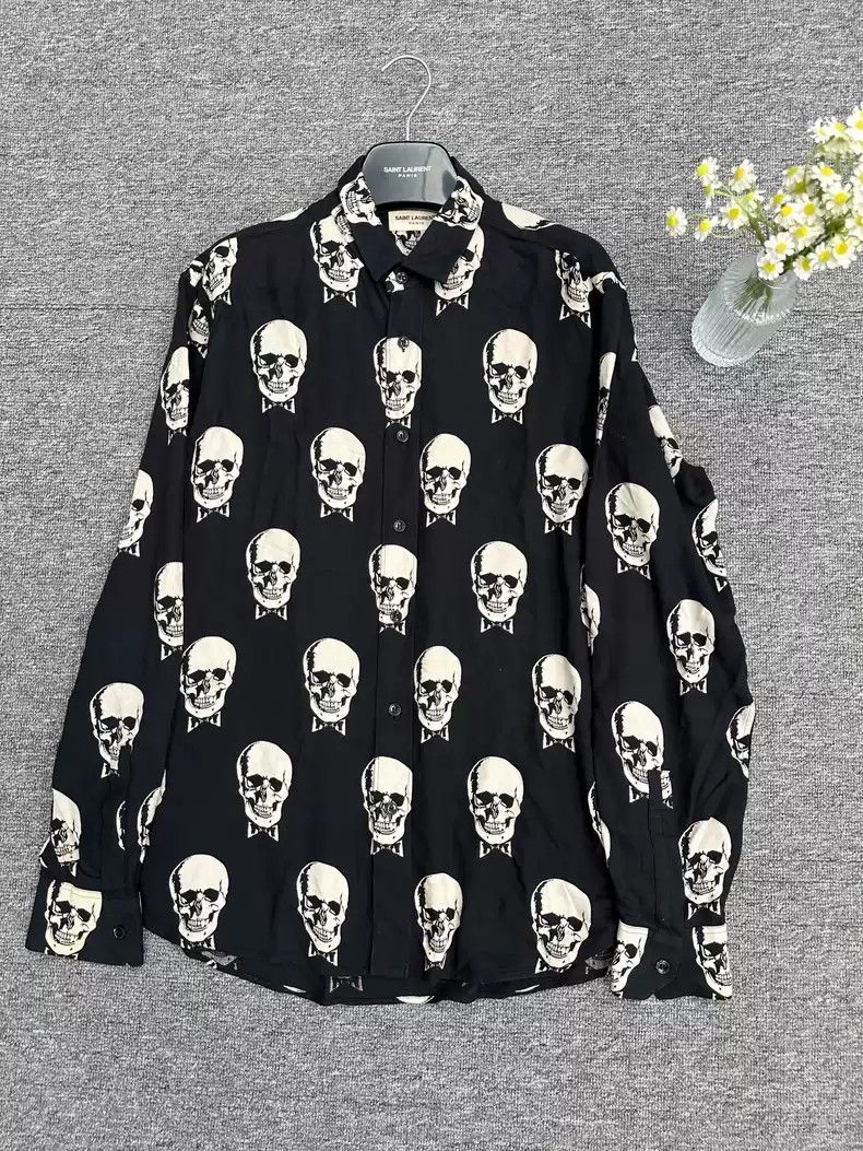 Saint Laurent Paris Saint laurent slp skull shirt Size US XL / EU 56 / 4 - 1 Thumbnail