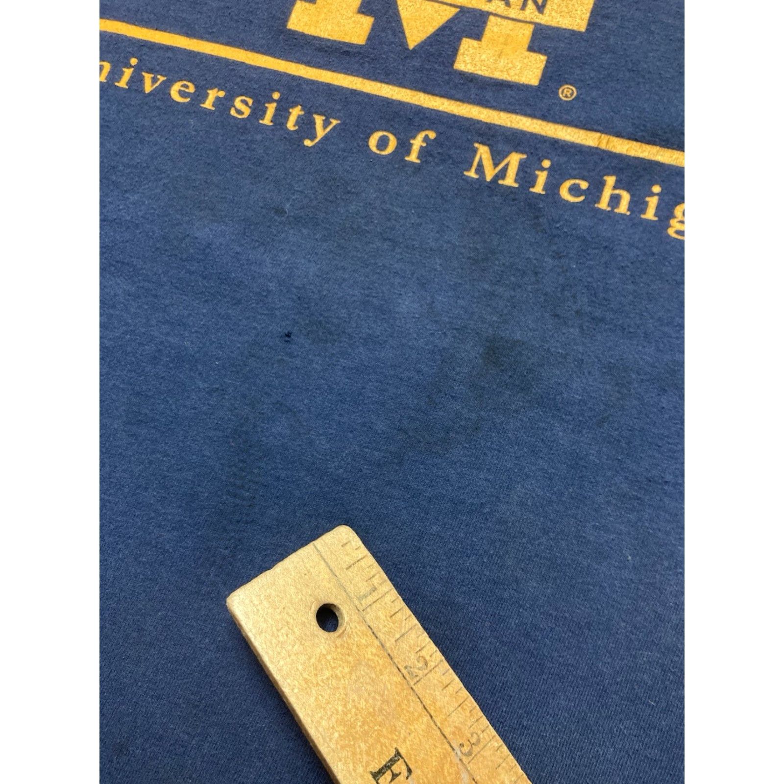 NCAA VINTAGE Michigan Wolverines University T-Shirt XL Blue Men Size US XL / EU 56 / 4 - 3 Thumbnail
