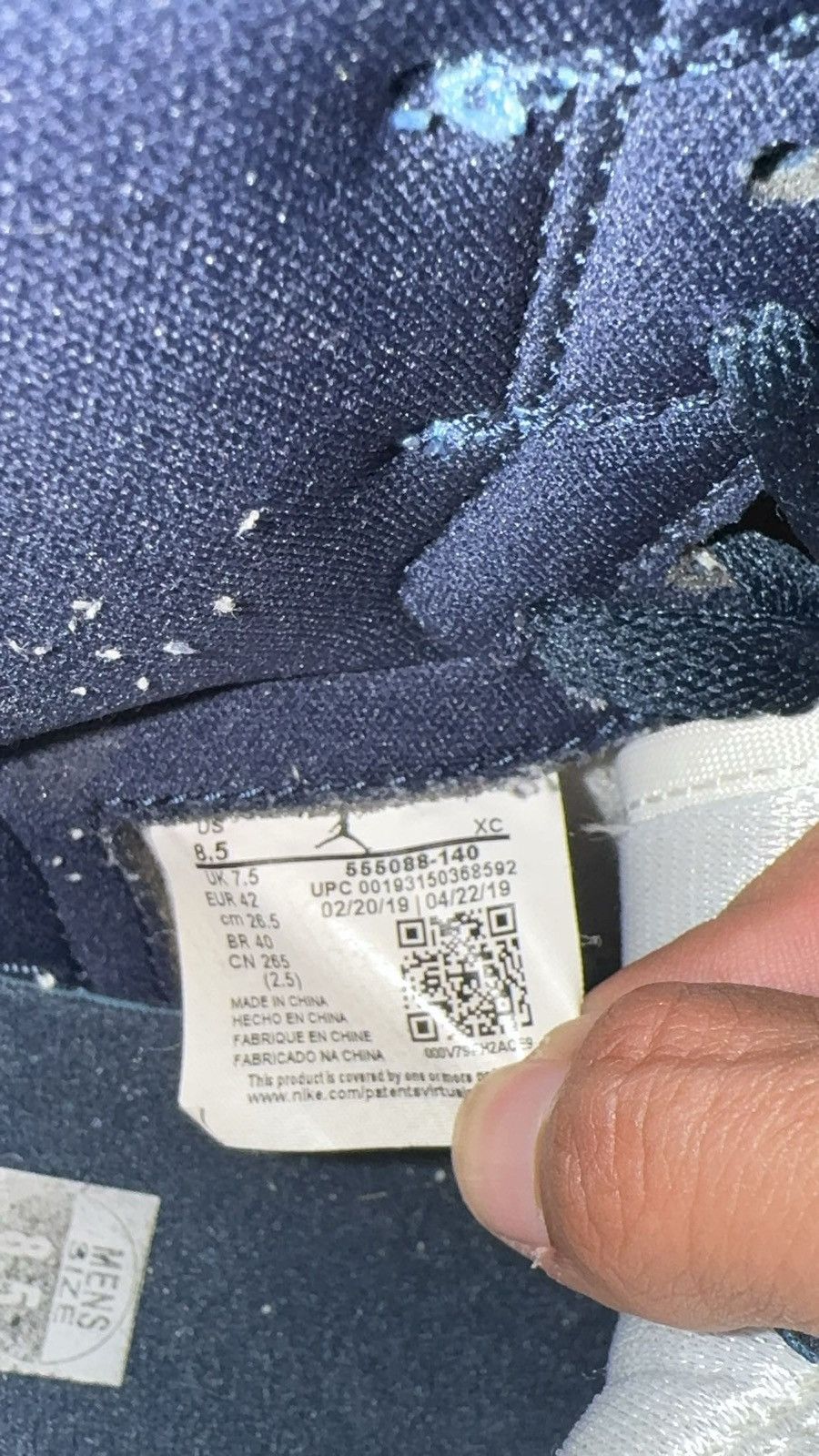 Jordan Brand × Nike Jordan 1 Retro High OG Obsidian Size US 8.5 / EU 41-42 - 4 Thumbnail