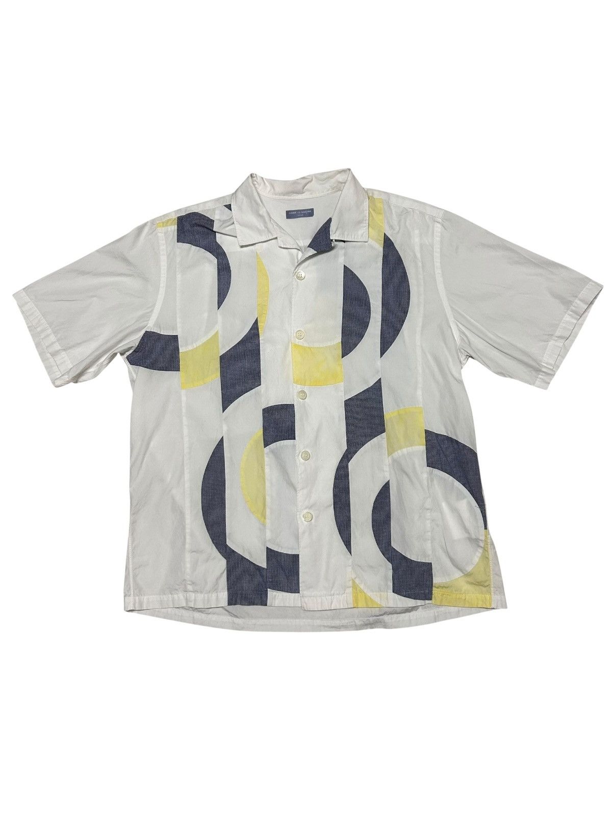 Comme des Garcons 558 02SS Comme Des Garcons Homme patchwork Panelled shirt Size US S / EU 44-46 / 1 - 1 Thumbnail