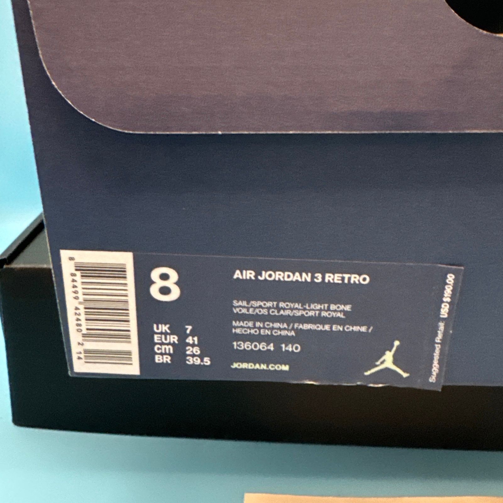Jordan Brand Air Jordan 3 Retro International Flight m8 w9.5 Size US 8 / EU 41 - 11 Thumbnail