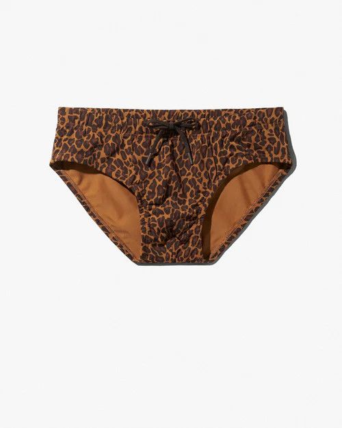 CDLP CDLP Cinnamon Leopard Swim Briefs Shorts Size US 29 - 1 Thumbnail