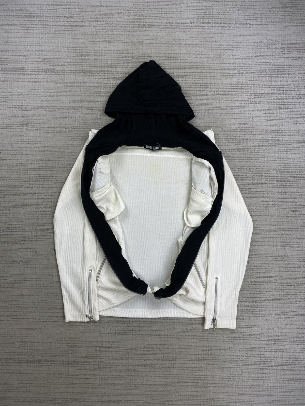 Japanese Brand Vintage Wild Life Punk Style Detachable Hoodie Zipper Jacket Size US M / EU 48-50 / 2 - 8 Thumbnail