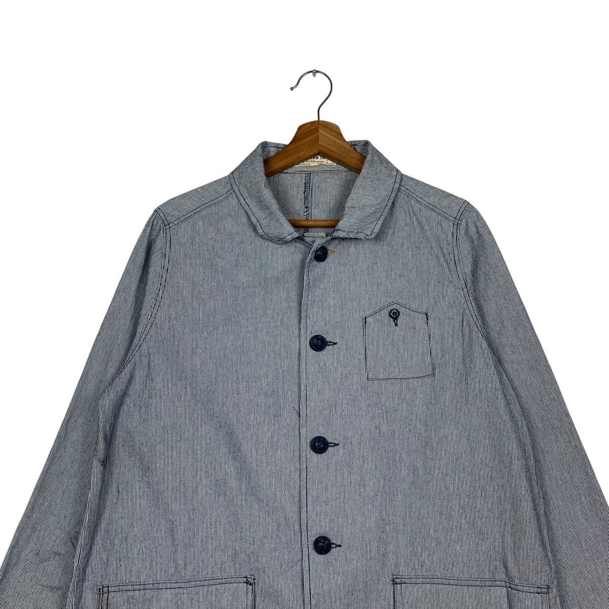 Japanese Brand NORTHERN TRUCK Work&Marine Hickory Striped Jacket #2102-C92 Size US L / EU 52-54 / 3 - 2 Thumbnail