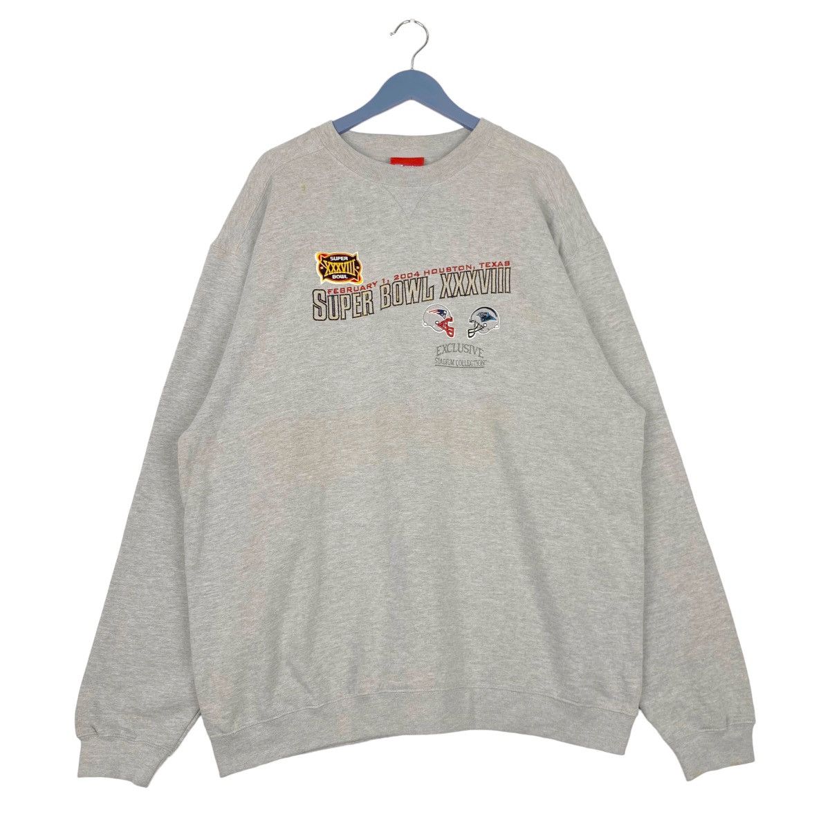 Reebok × Vintage Vintage Reebok Embroidered Crewneck Sweatshirt Gray Pullover Size US XXL / EU 58 / 5 - 1 Thumbnail
