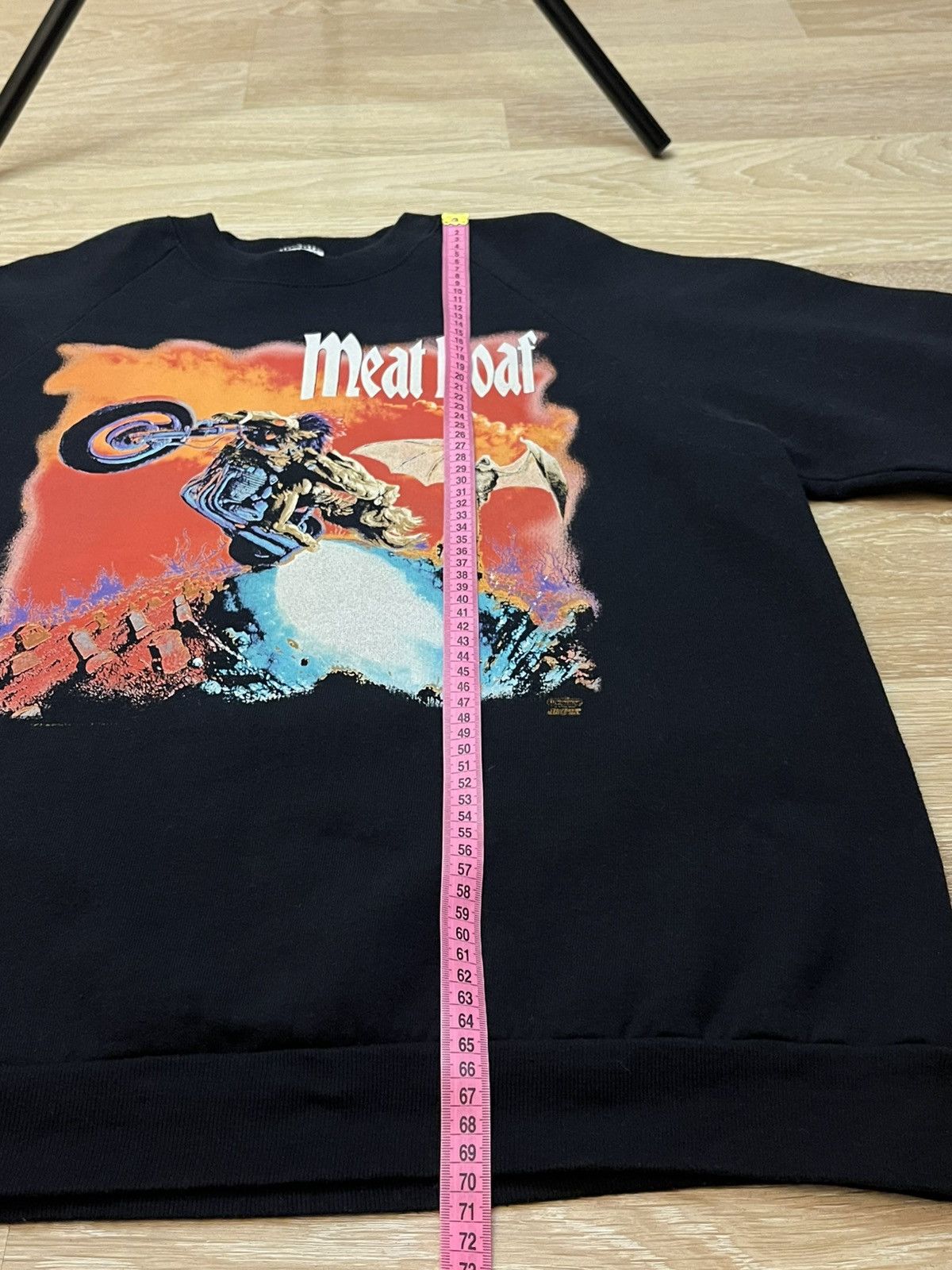 Band Tees × Vintage Vintage 90s Meat Loaf Bat Out Of Hell Made In USA Sweatshirt Size US L / EU 52-54 / 3 - 17 Thumbnail