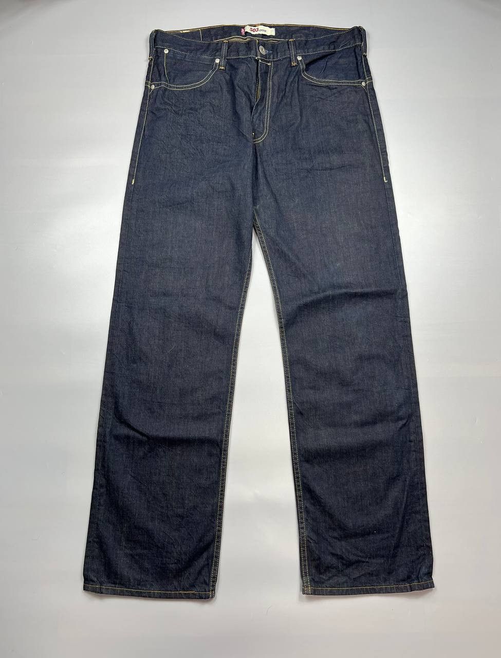 Levi's Vintage Levi's Bootcut 503 Loose Selvedge Jeans Flared Denim Size US 36 / EU 52 - 2 Thumbnail