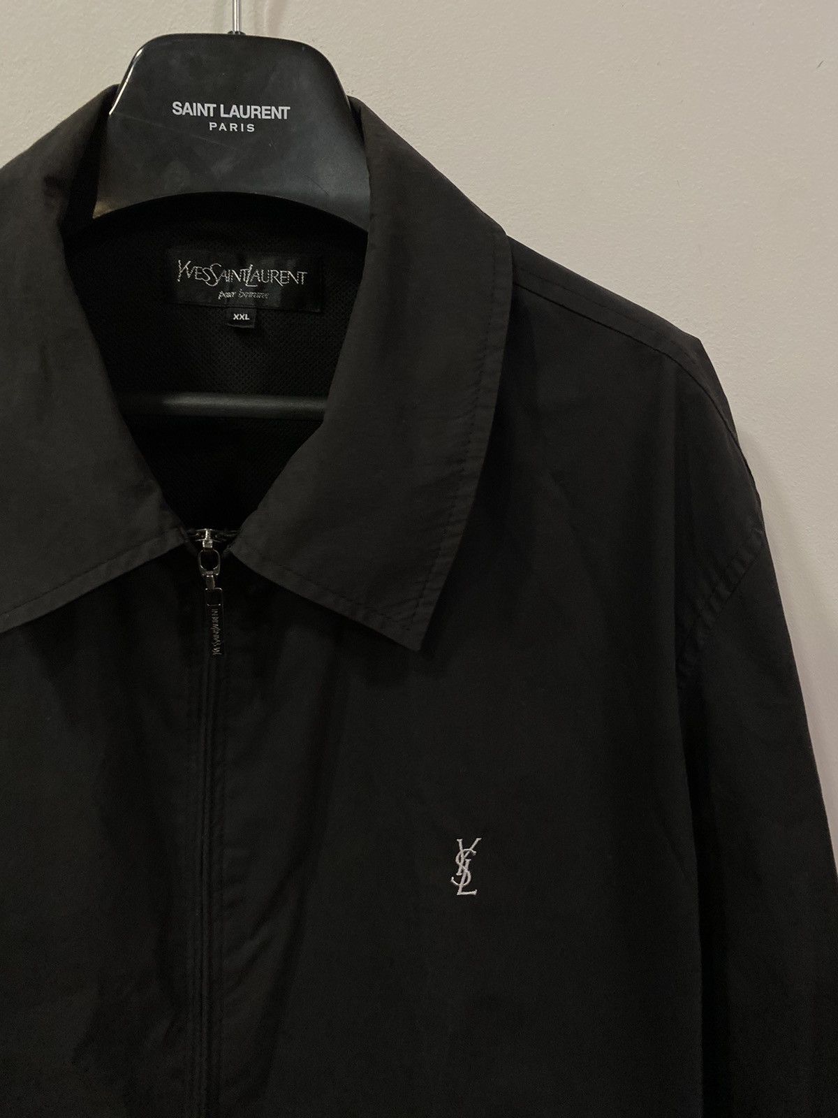 Vintage Black YSL Jacket YSL Bomber | Grailed