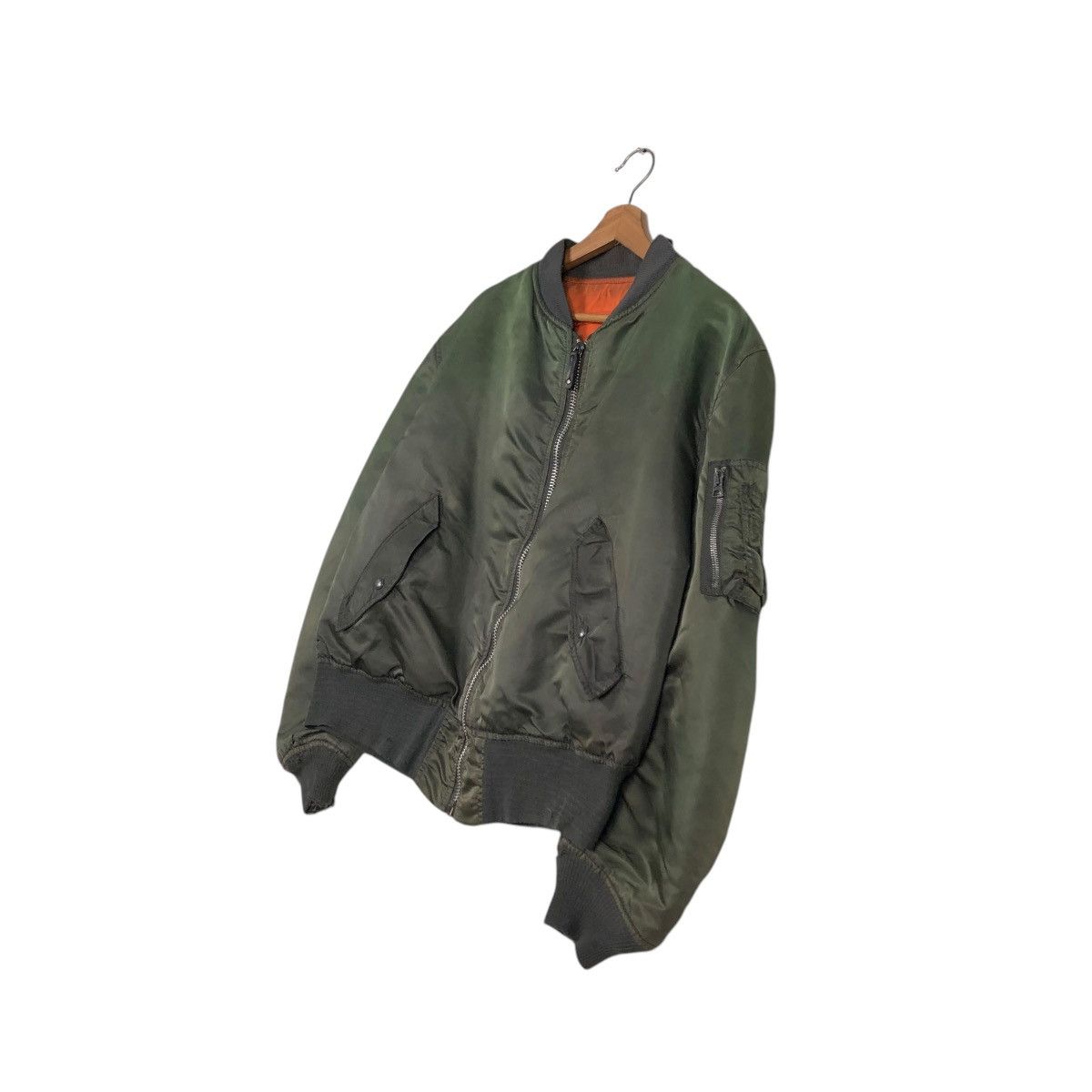 Vintage 🔥VTG REVERSIBLE MA-1 BOMBER JACKET ALPHA INDUSTRIES USA Size US L / EU 52-54 / 3 - 4 Thumbnail