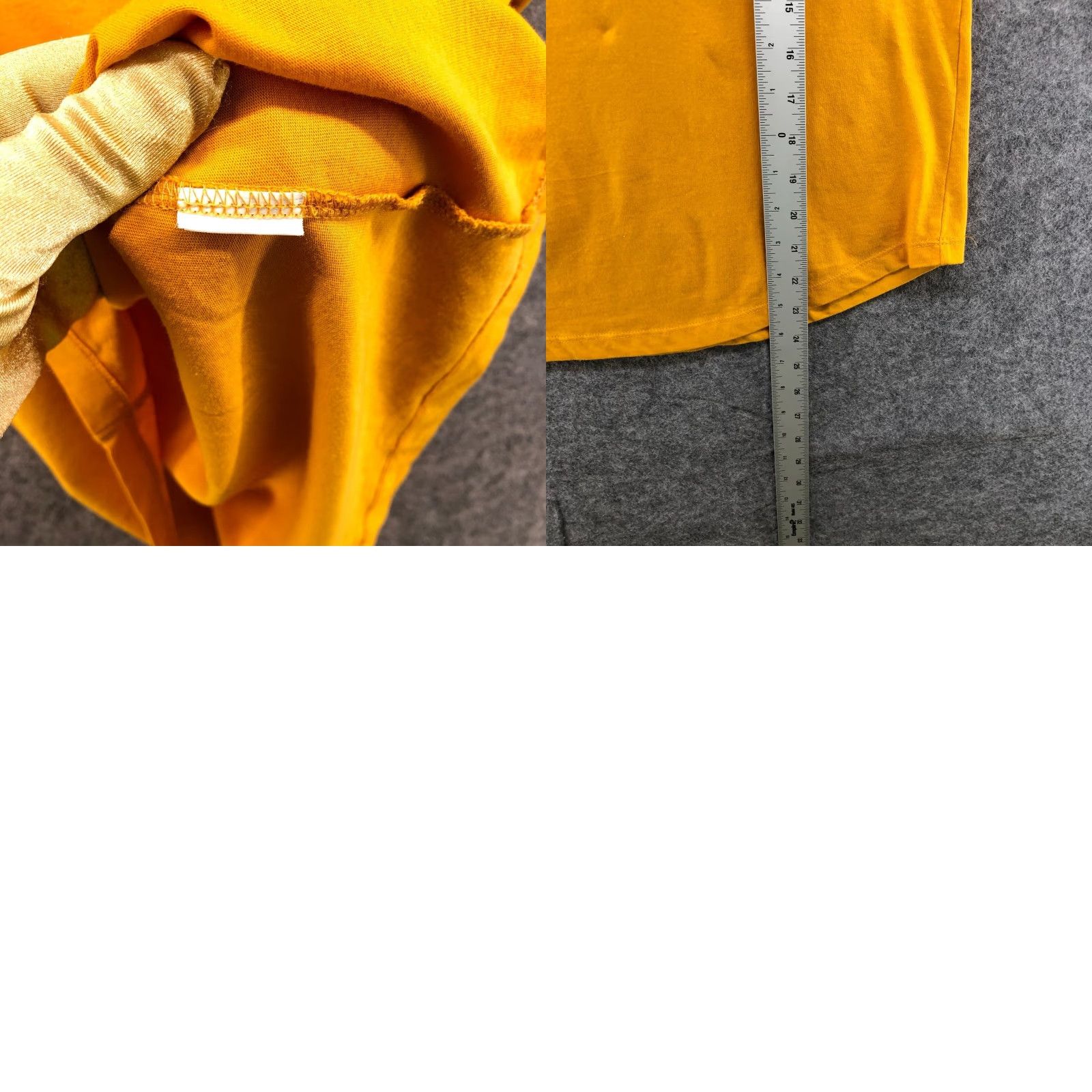 Zara Zara Shirt Womens S Mustard Yellow Scoop Neck Pocket Tee Short Sleeve Cotton Blend Regular Womens Size S / US 4 / IT 40 - 8 Thumbnail