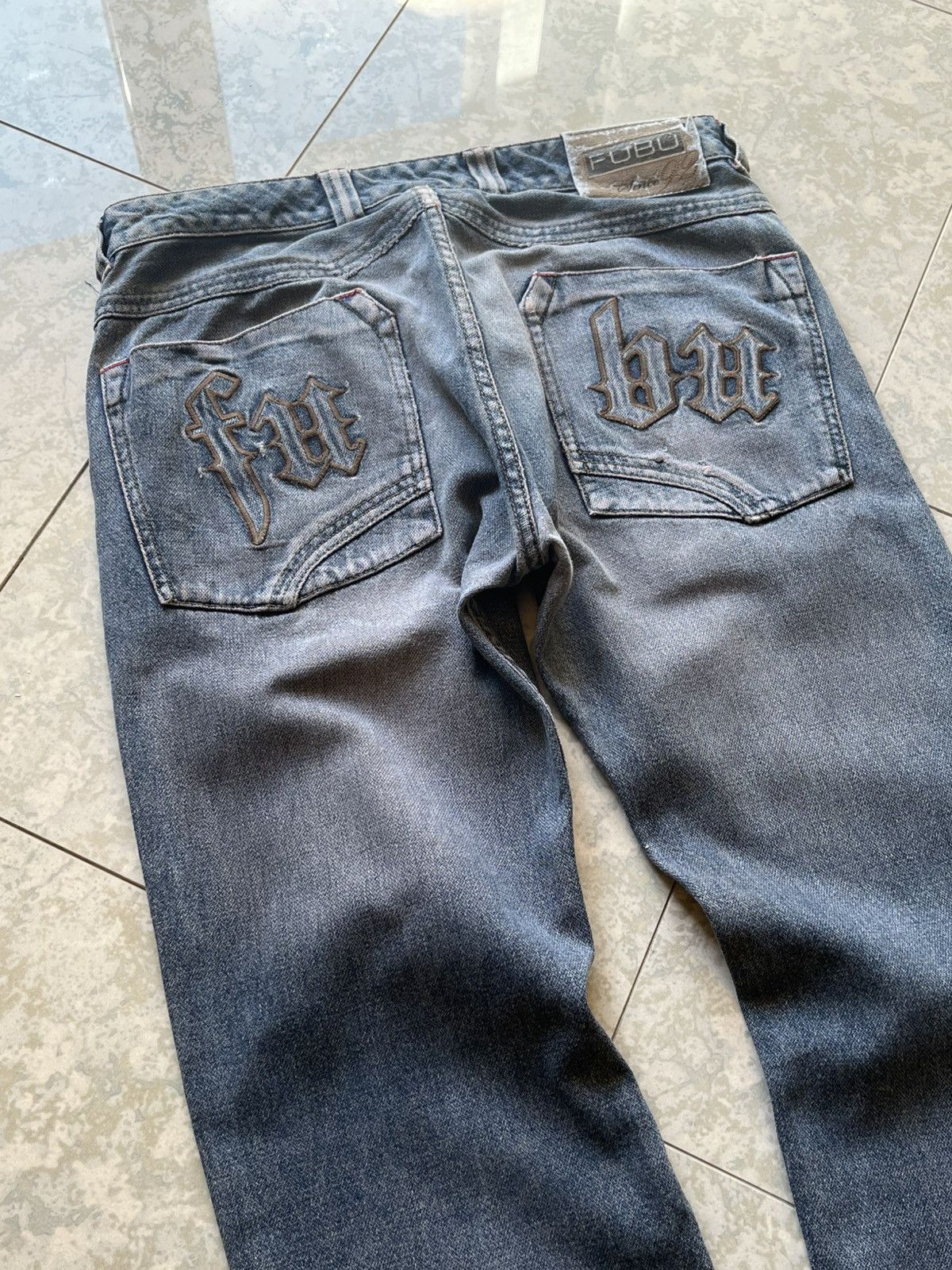 Fubu FUBU Vintage Y2K Jeans Embroidered Streetwear Hip Hop 90s Size US 30 / EU 46 - 3 Thumbnail