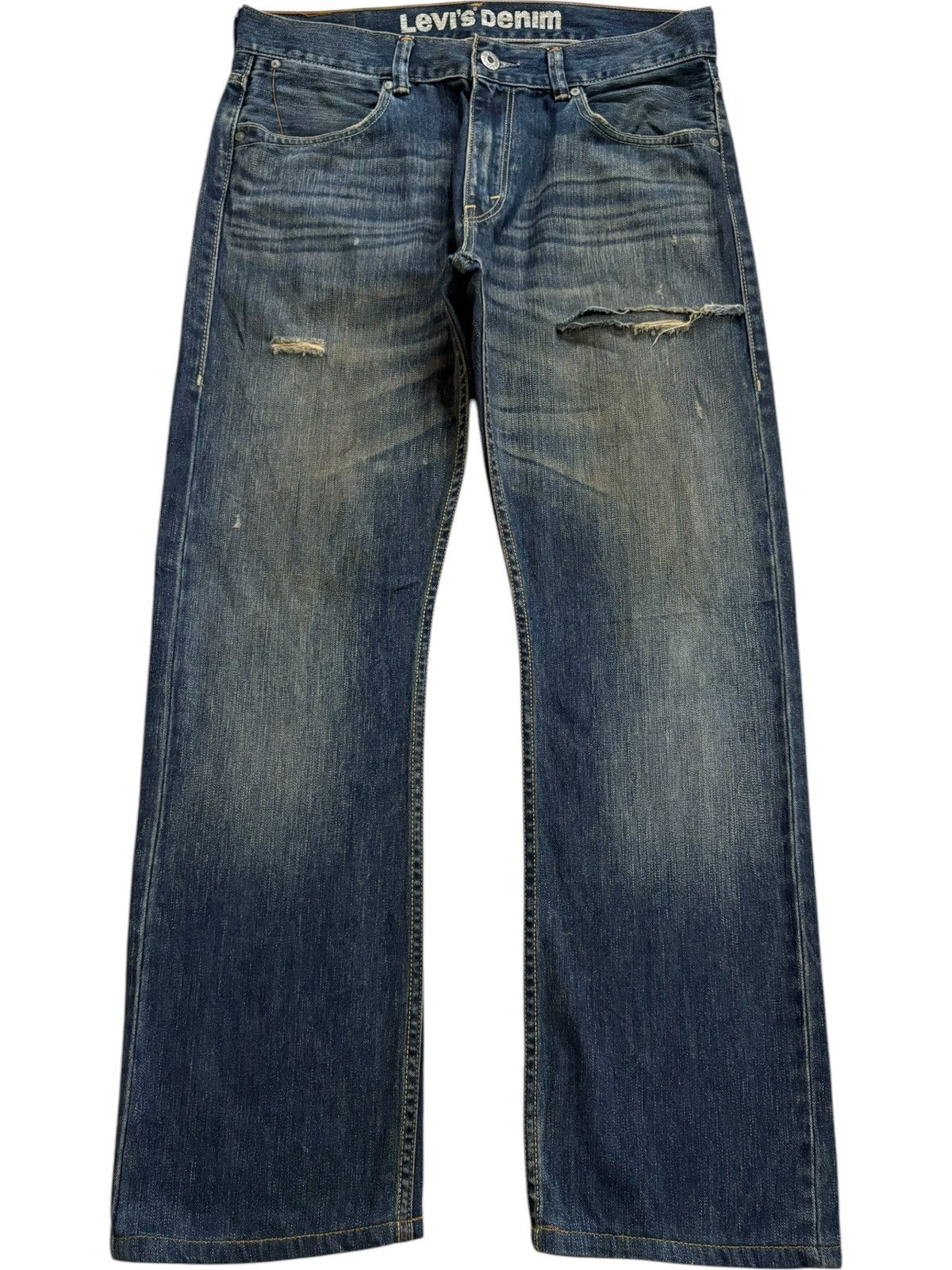 Vintage Levis 523 Mud Wash Distressed Baggy Jeans