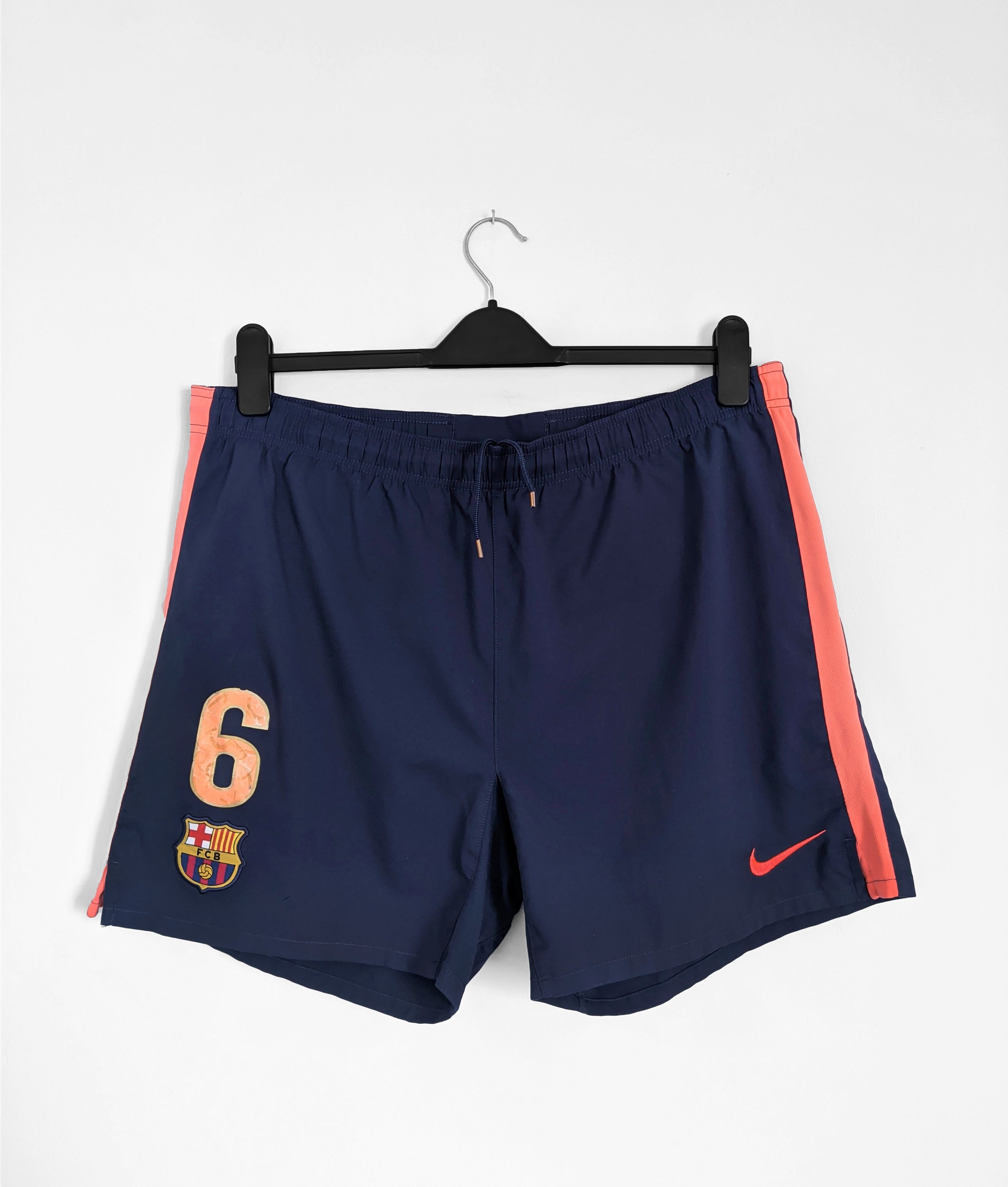 Nike FC Barcelona shorts nike xavi 6 Size US 34 / EU 50 - 7 Thumbnail
