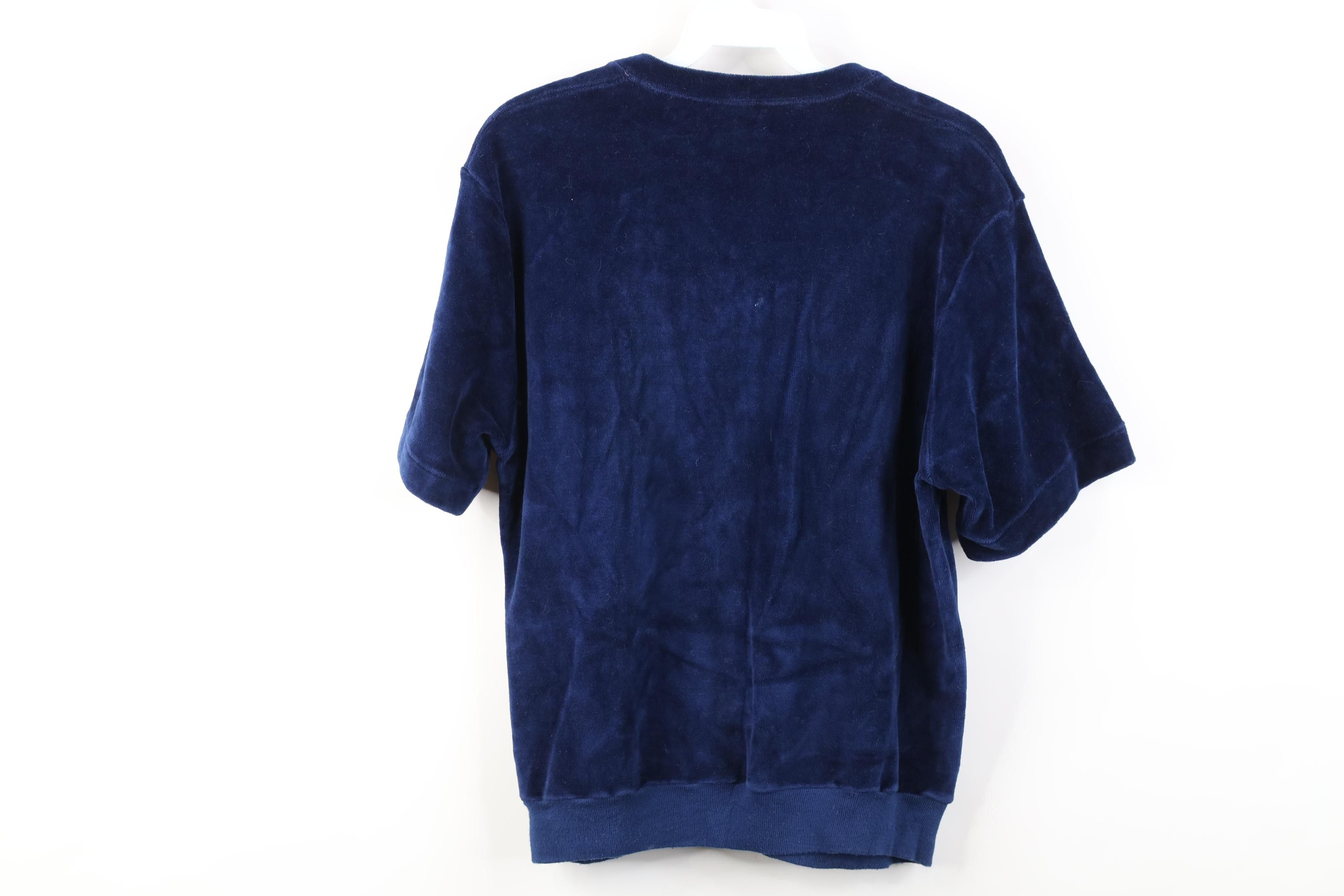 Vintage Vintage 70s Streetwear Velvet Short Sleeve Sweater USA Size US S / EU 44-46 / 1 - 11 Thumbnail