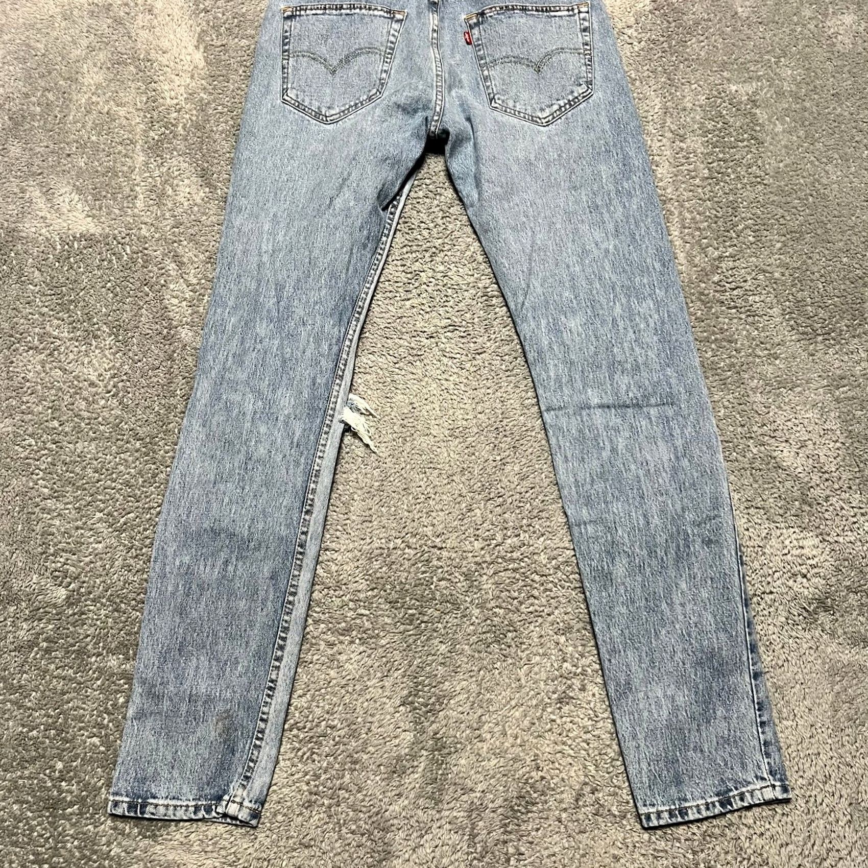 Levi's Levi's 512 Jeans Mens 33 x 34 Blue Tapered Leg Slim Fit Stretch Medium Wash Denim Mens Size US 33 - 4 Thumbnail