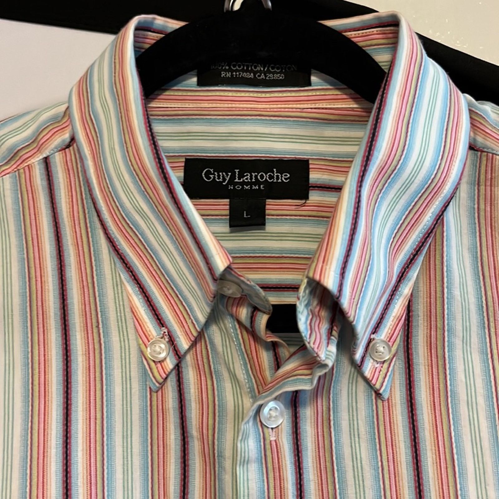 Guy Laroche Guy Laroche Paris Multicolored Button Down Shirt Men L Size US L / EU 52-54 / 3 - 4 Thumbnail
