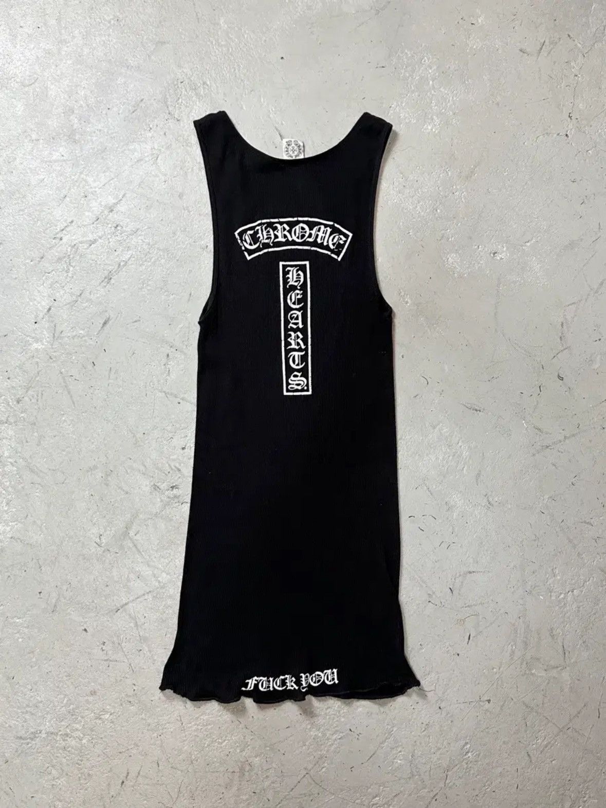 Chrome Hearts 90s OG OLD CH FUCKYOU TANK TOP Size US L / EU 52-54 / 3 - 3 Thumbnail