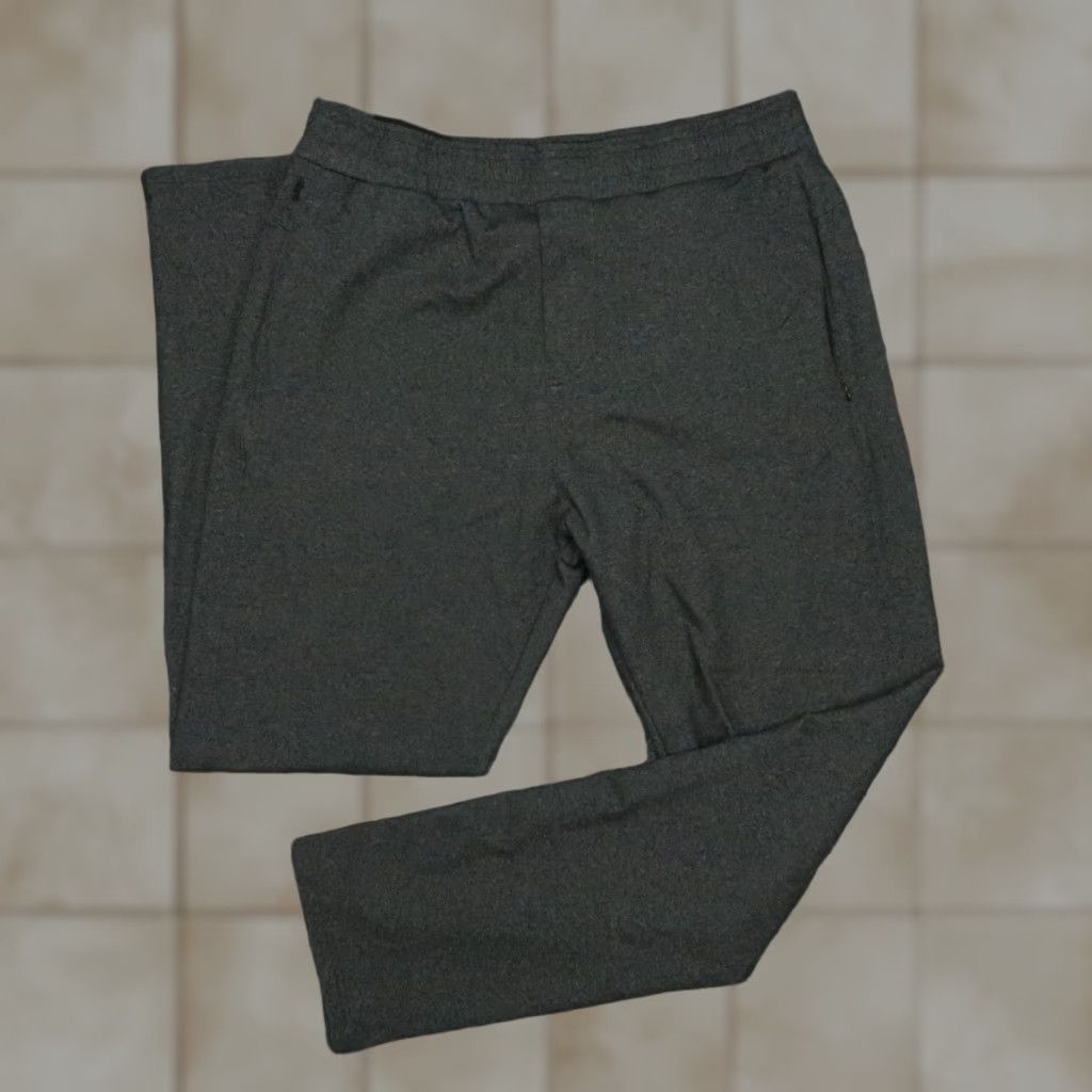 Vintage Public Rec Pants Mens 34x32 Gray All Day Every Day Gamechanger Stretch Tech Comfort Elastic Waist Lightweight Pockets Flat Front Chino Straight Zip Size US 34 / EU 50 - 1 Thumbnail