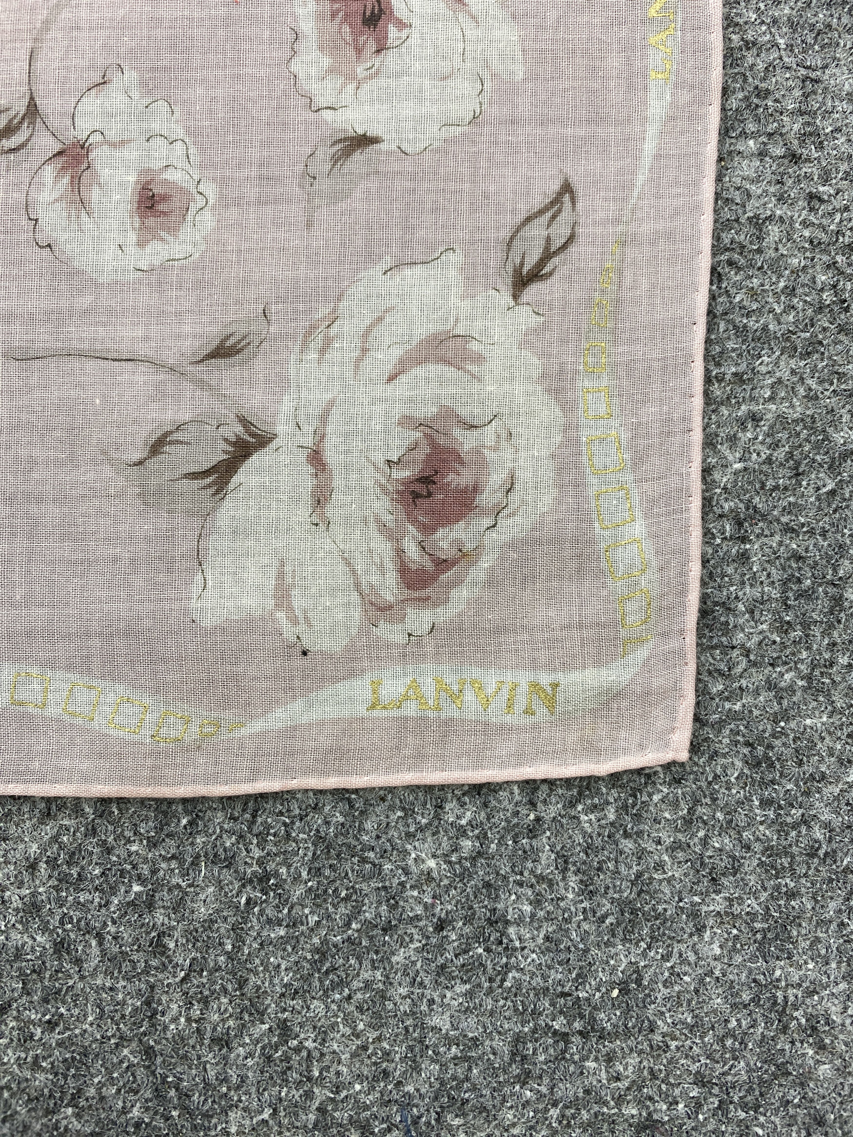 Lanvin Lanvin Handkerchief / Bandana / Neckerchief HKC0679 Size ONE SIZE - 5 Thumbnail